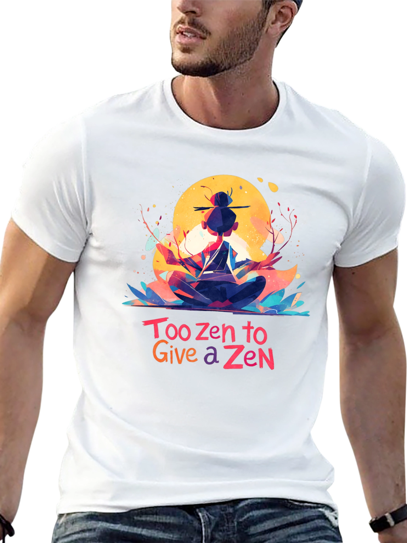 Too Zen T-Shirt - Meditating Graphic Tee
