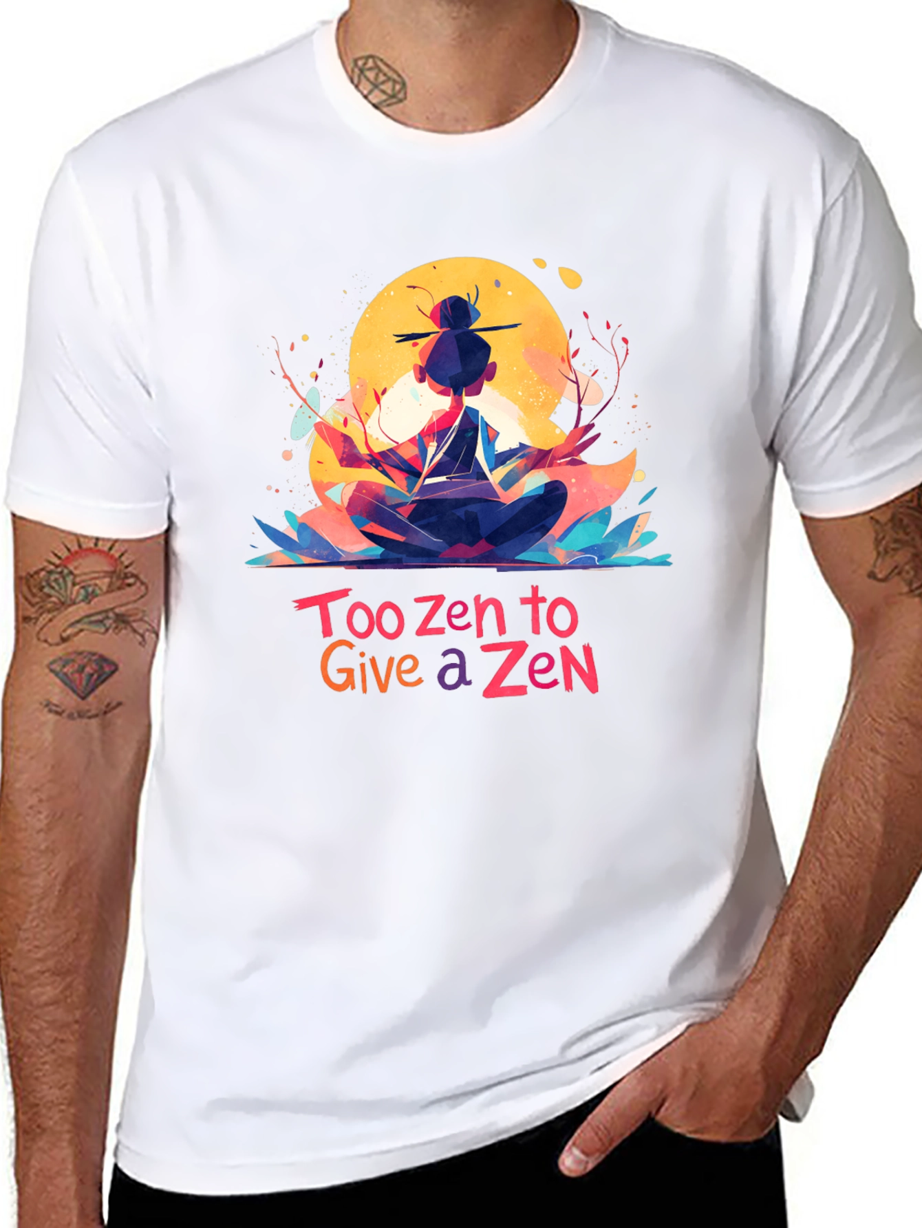 Too Zen T-Shirt - Meditating Graphic Tee