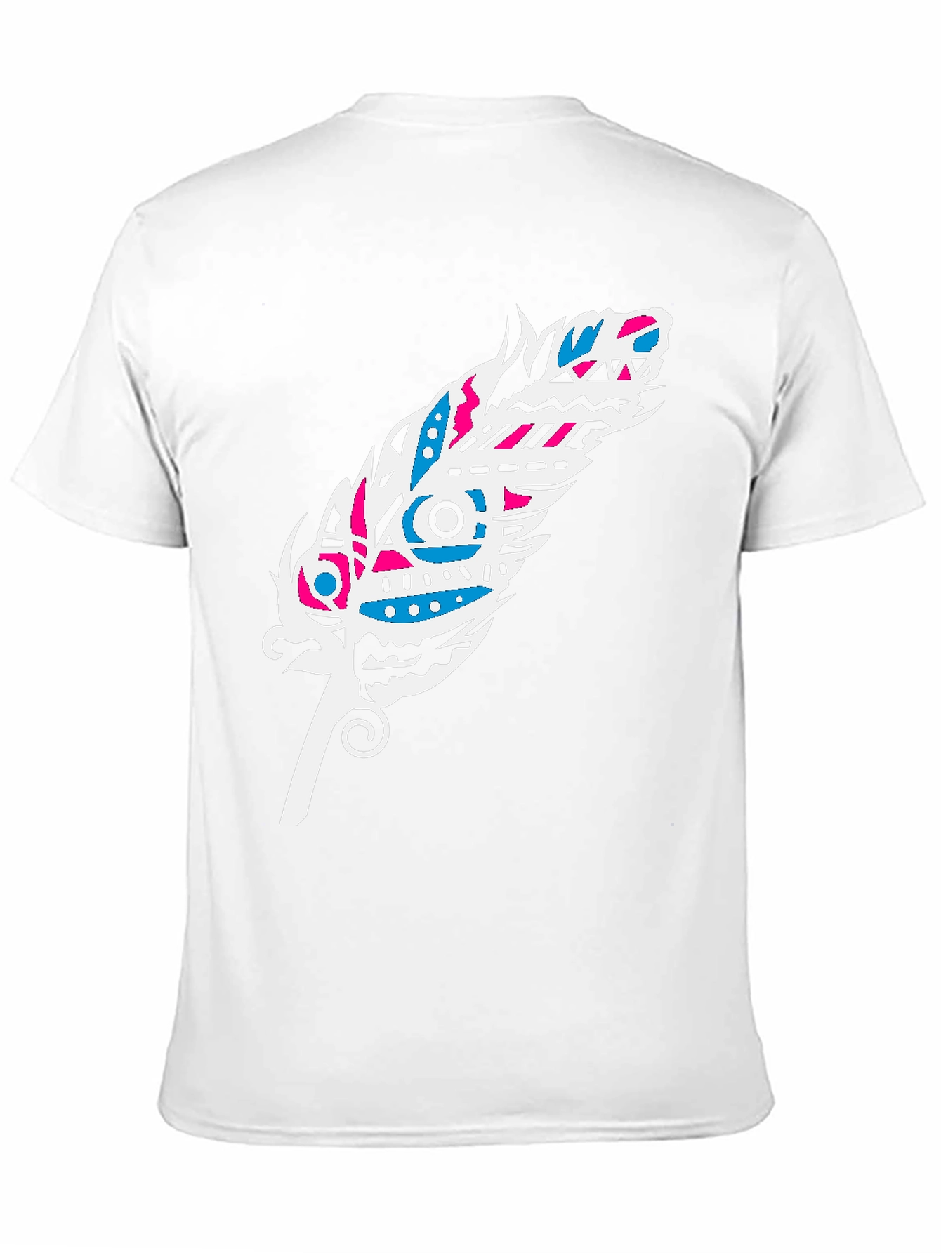 Tribal Feather Graphic Tee - Black