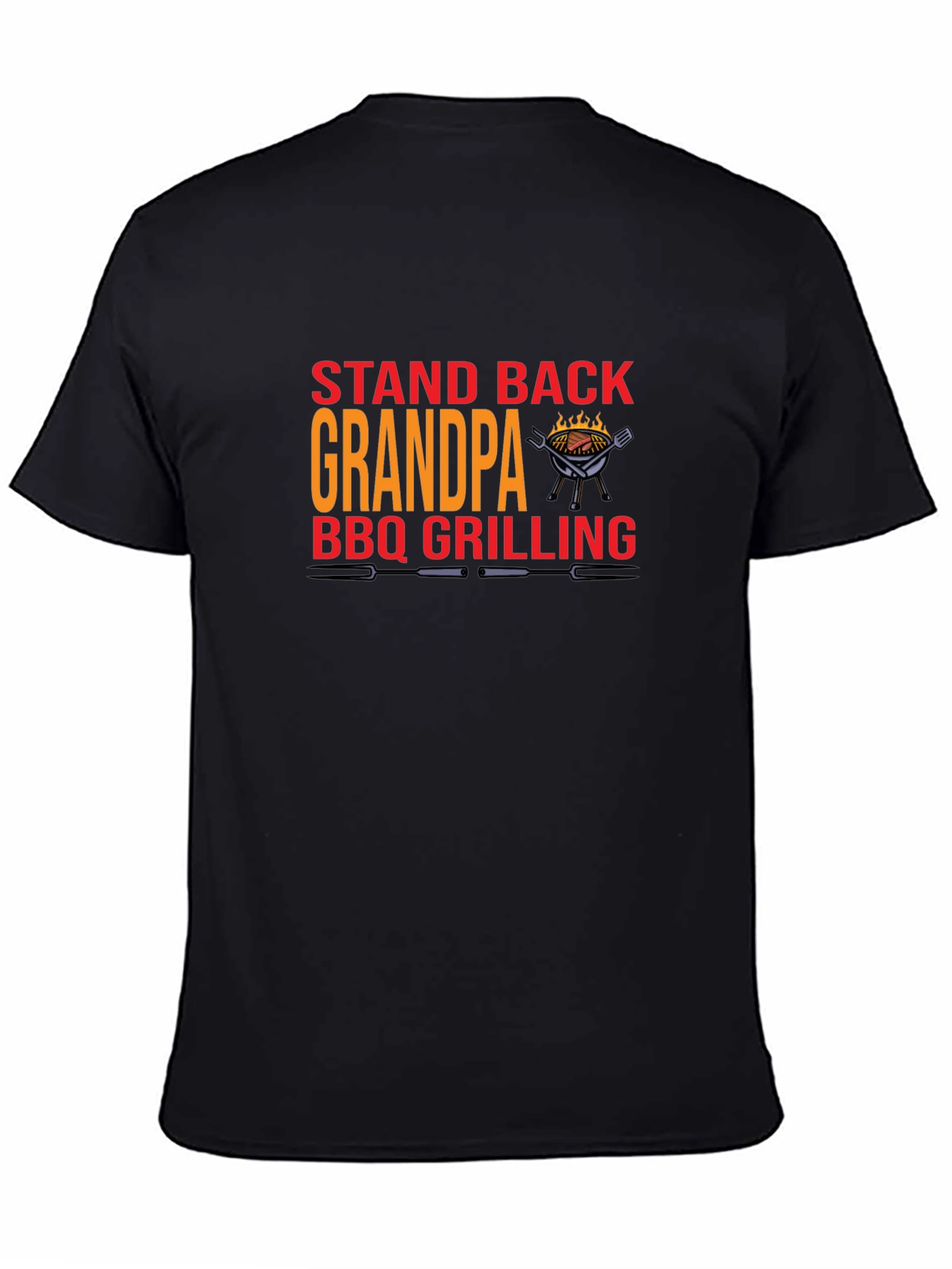 Grandpa BBQ Grilling Graphic T-Shirt