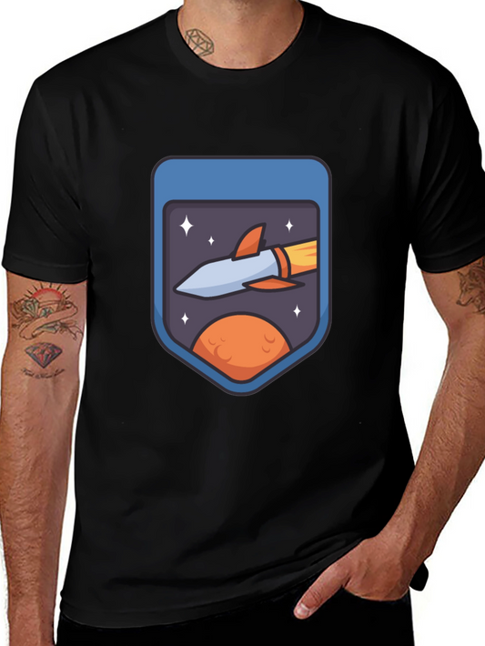 Rocket Badge Graphic Tee - Space Adventure Shirt