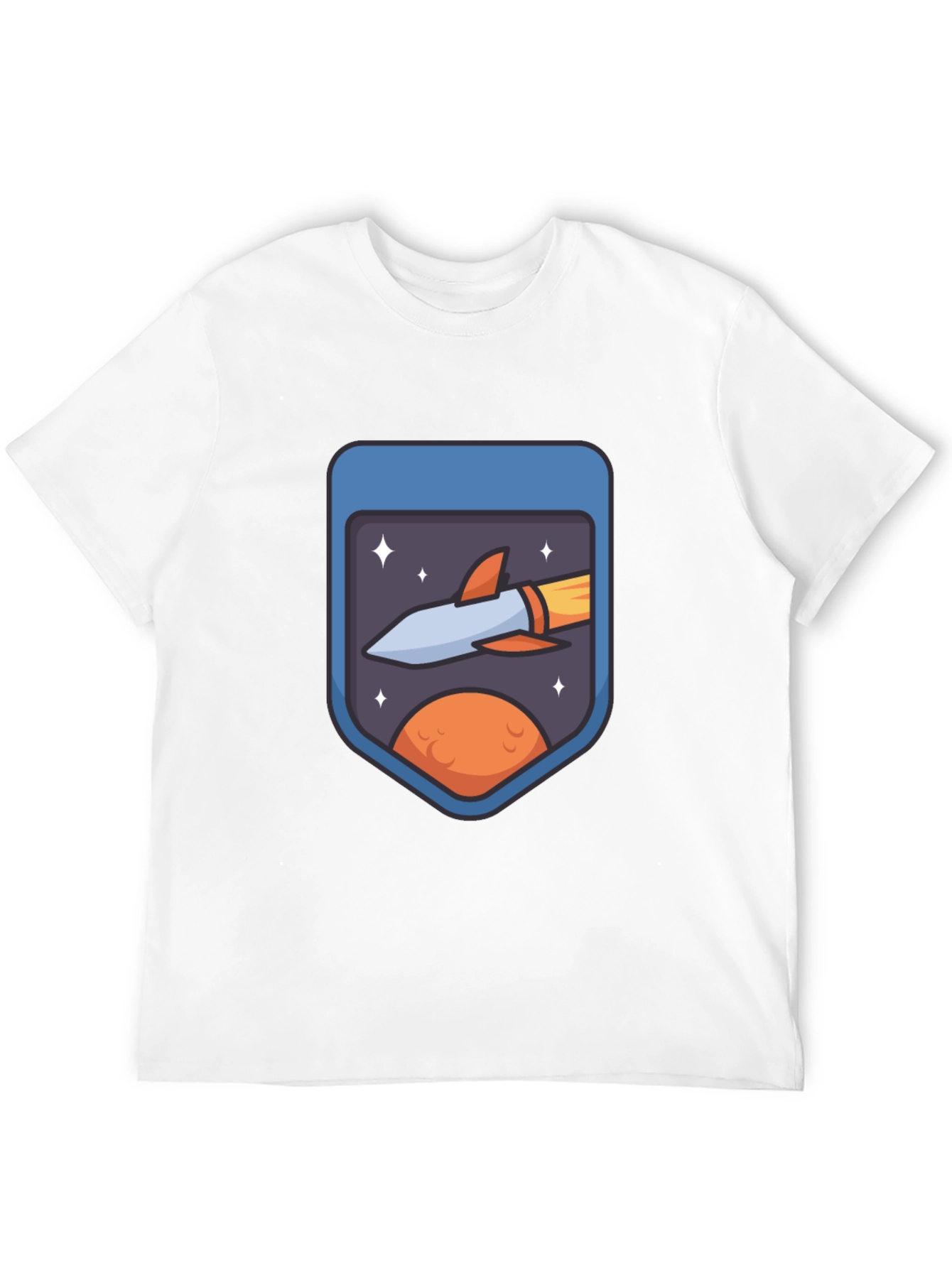 Rocket Badge Graphic Tee - Space Adventure Shirt