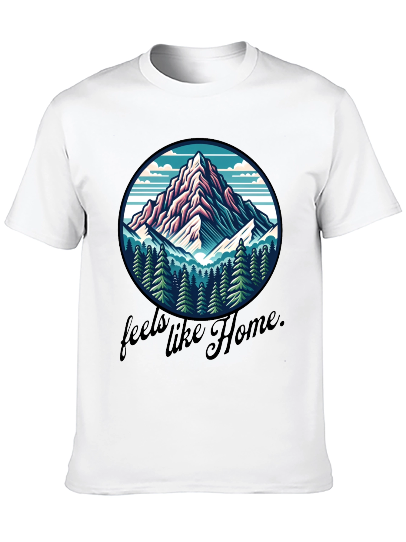 Mountain Feels Like Home Graphic Tee