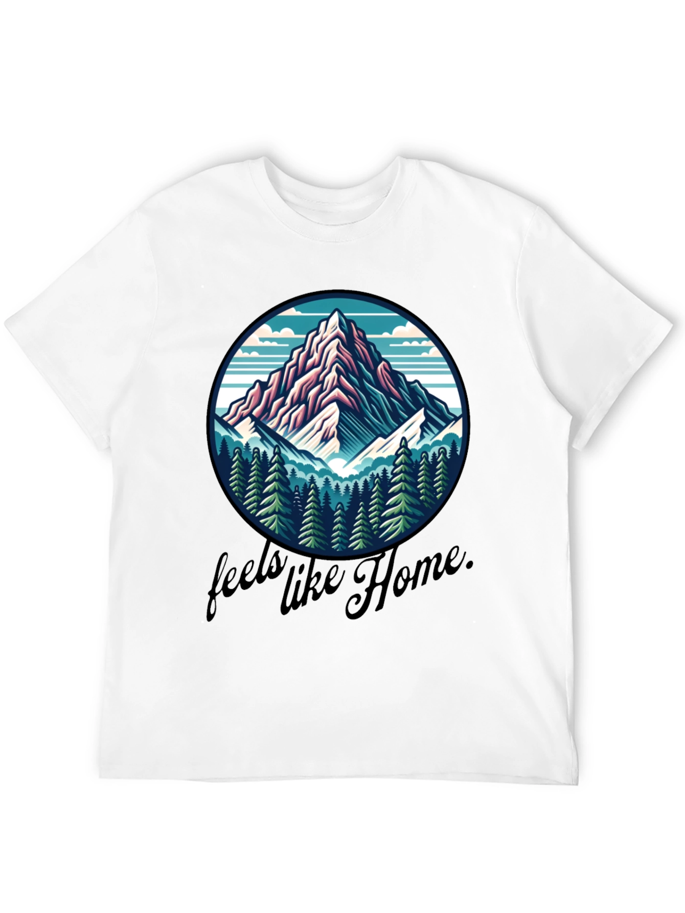 Mountain Feels Like Home Graphic Tee