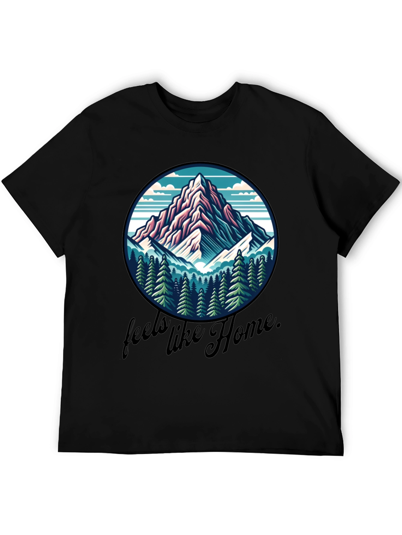 Mountain Feels Like Home Graphic Tee