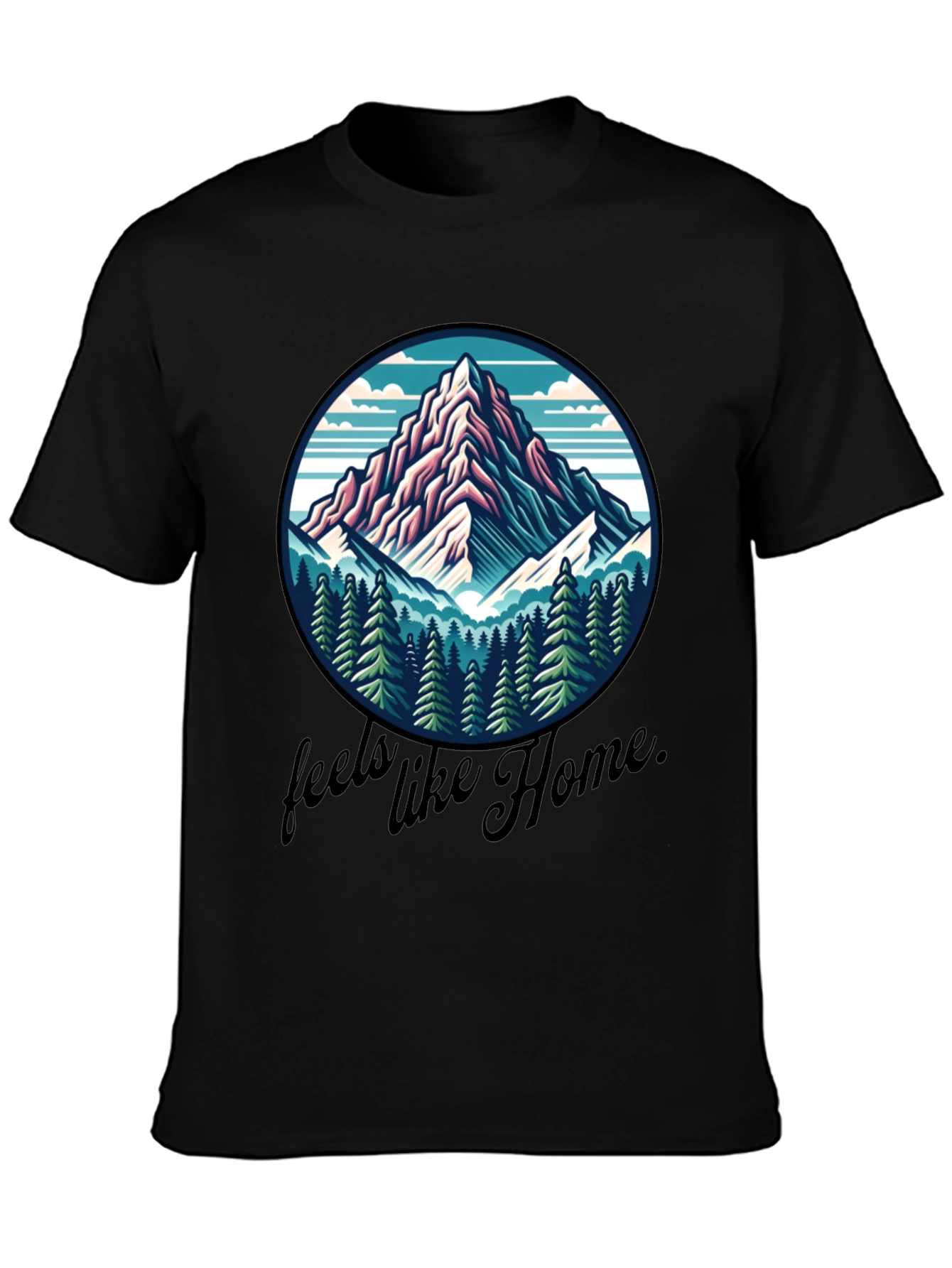 Mountain Feels Like Home Graphic Tee
