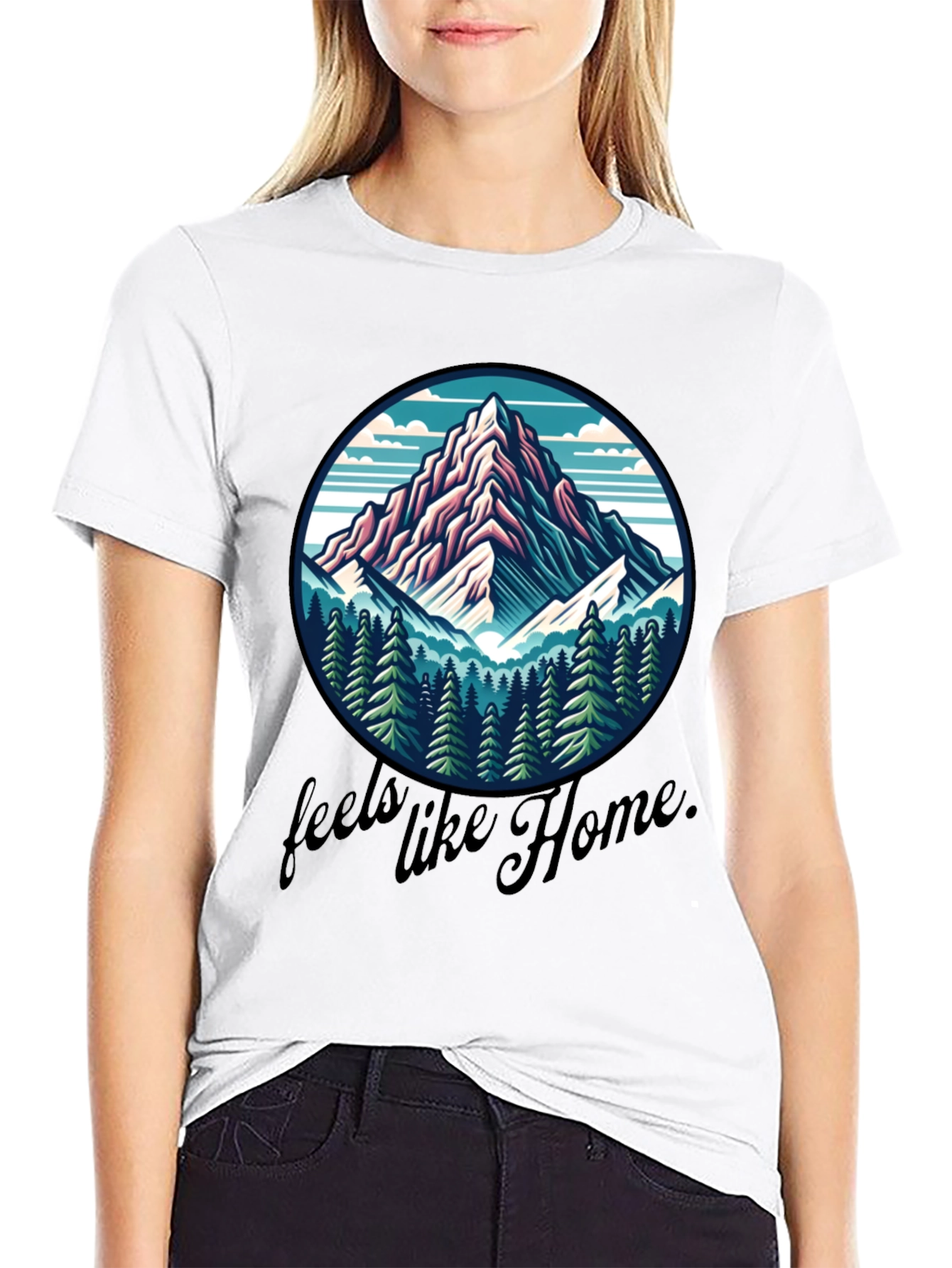 Mountain Feels Like Home Graphic Tee