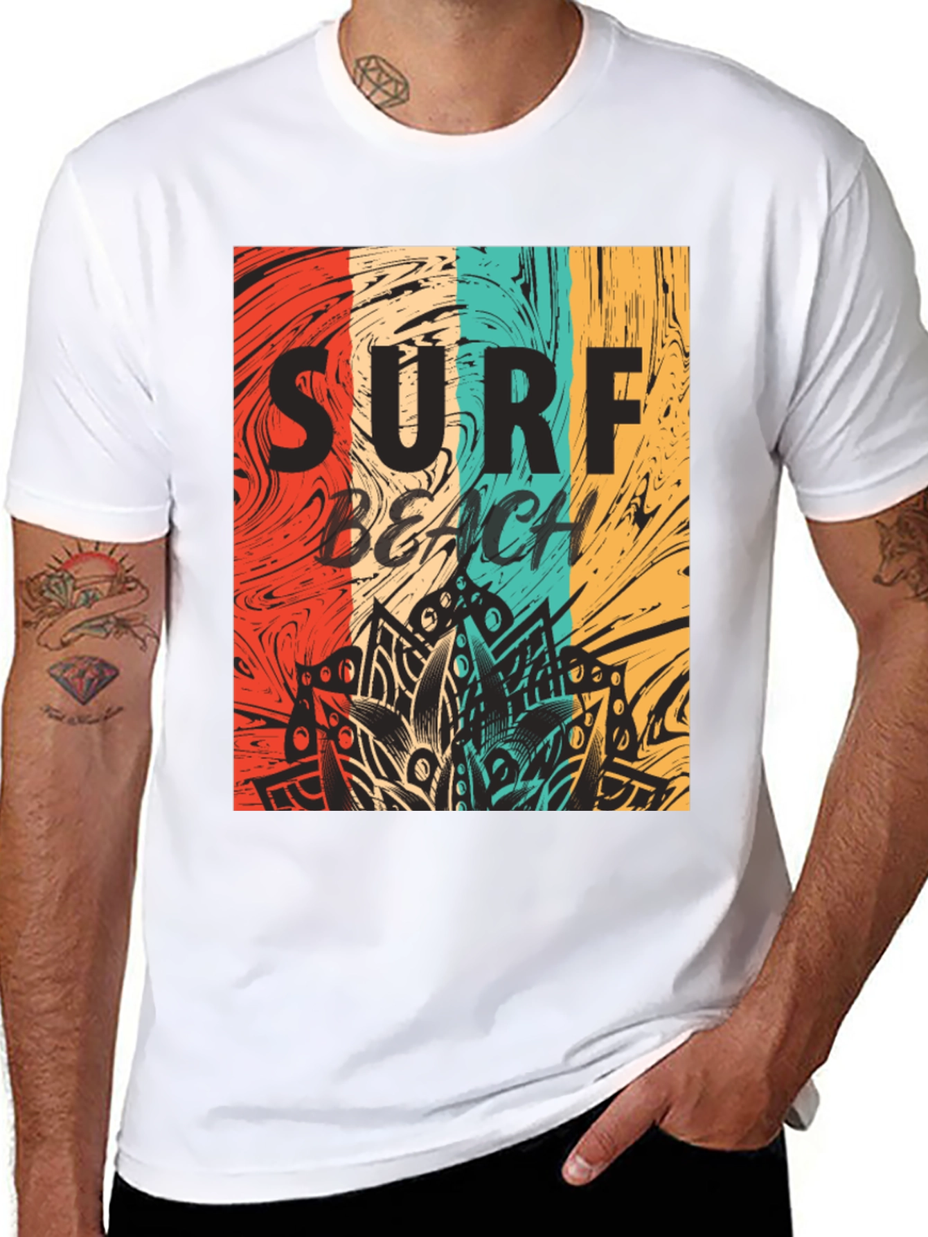 Surf Beach Graphic Tee