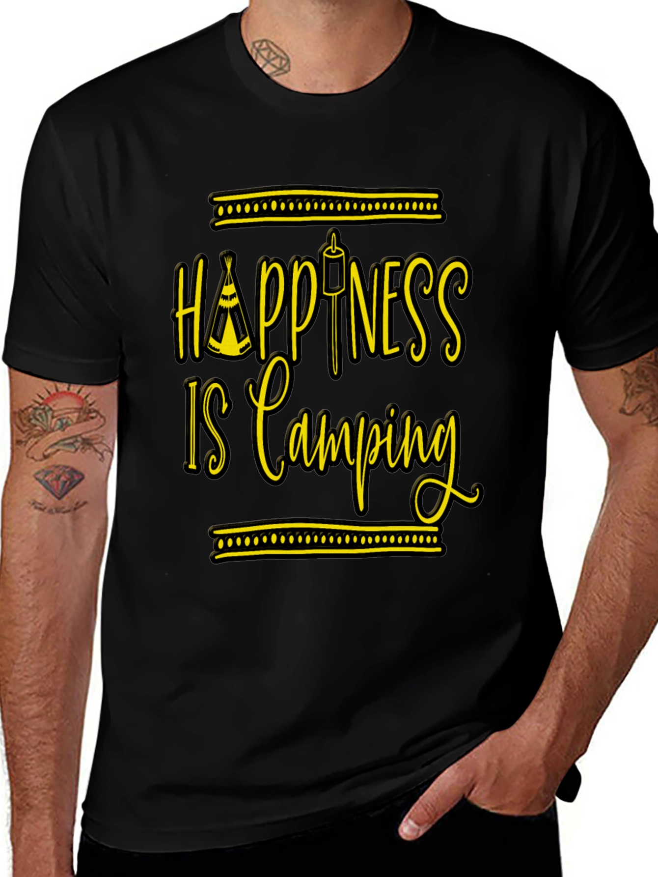 Happiness is Camping Graphic Tee