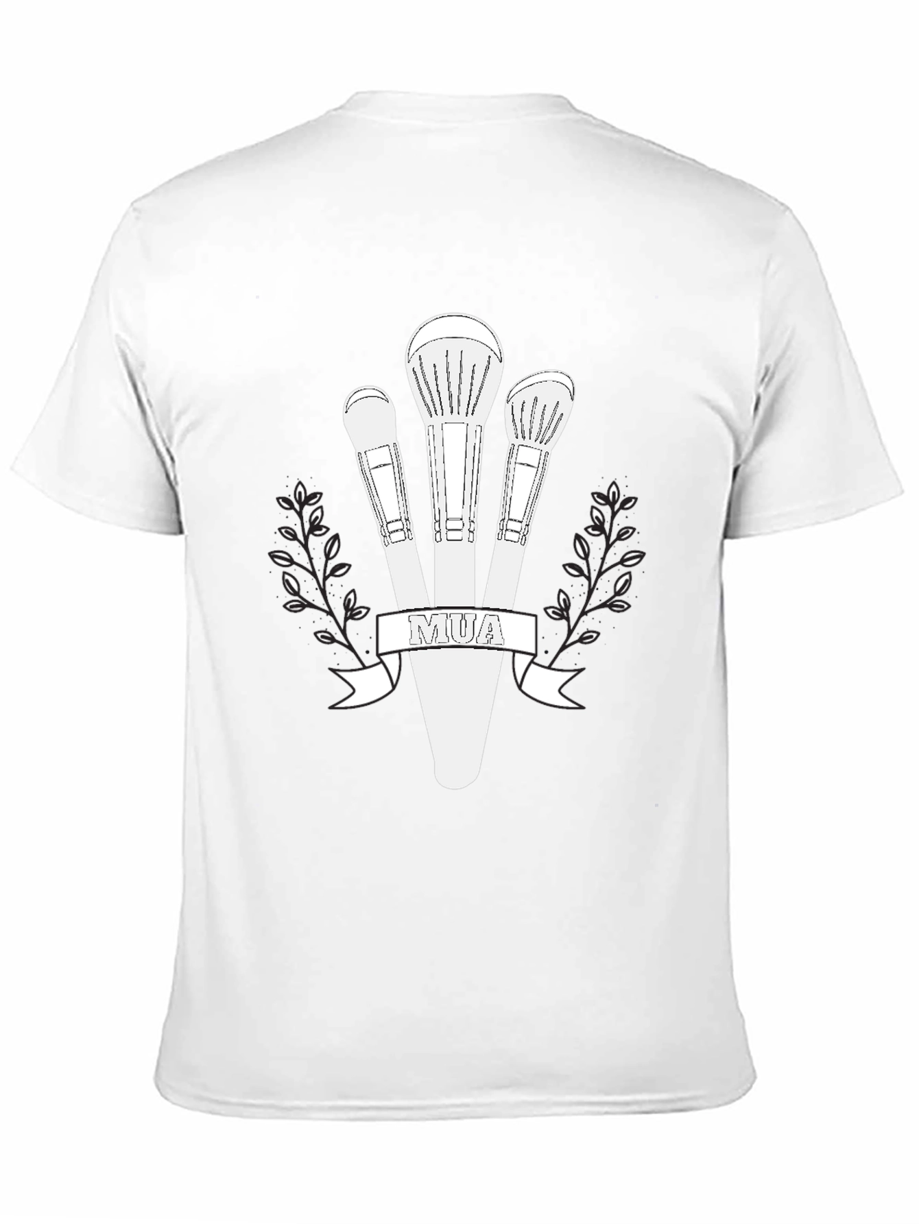 MUA Makeup Brush Graphic Tee - Black