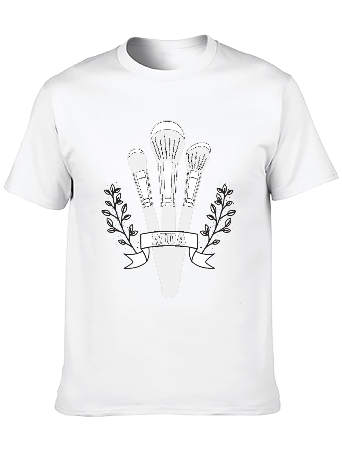 MUA Makeup Brush Graphic Tee - Black