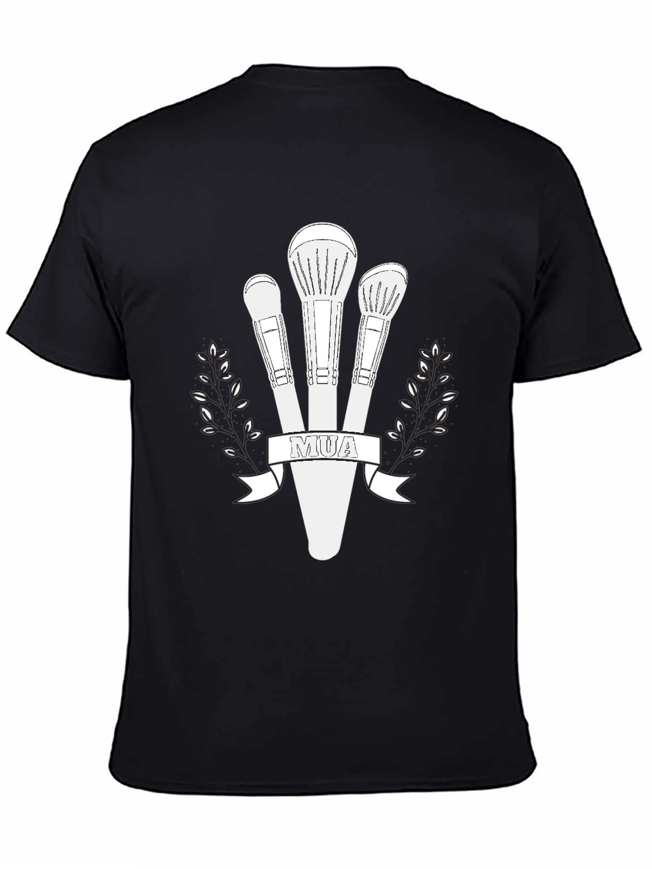 MUA Makeup Brush Graphic Tee - Black
