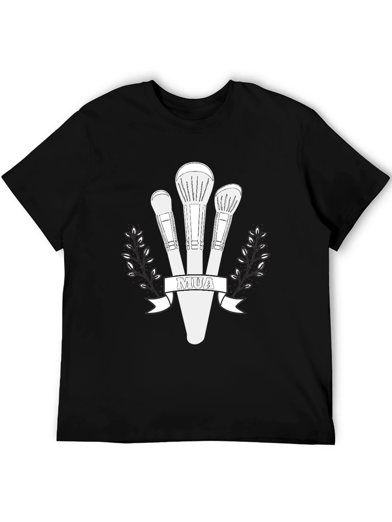 MUA Makeup Brush Graphic Tee - Black