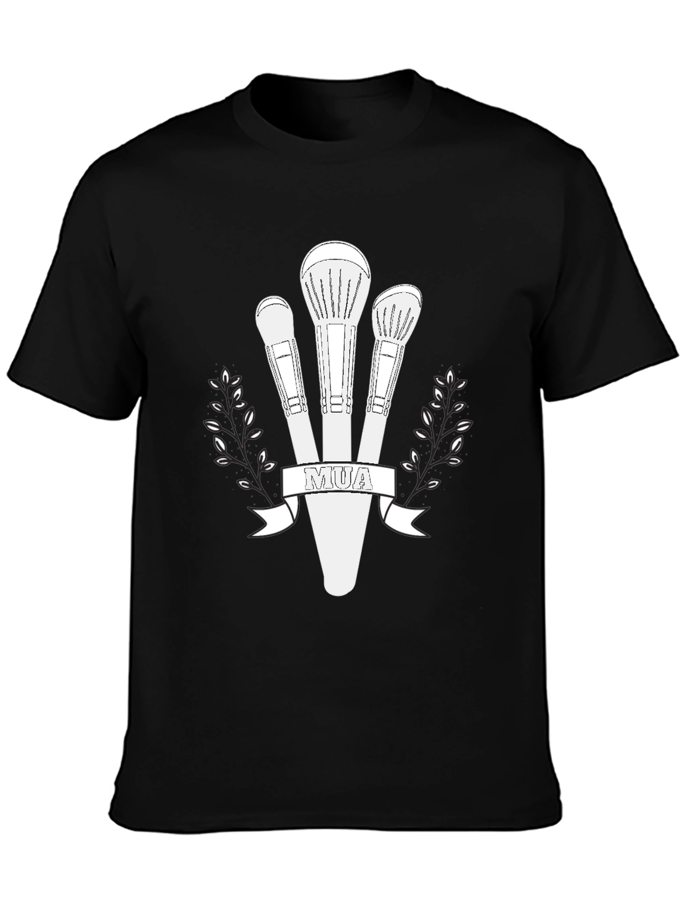 MUA Makeup Brush Graphic Tee - Black