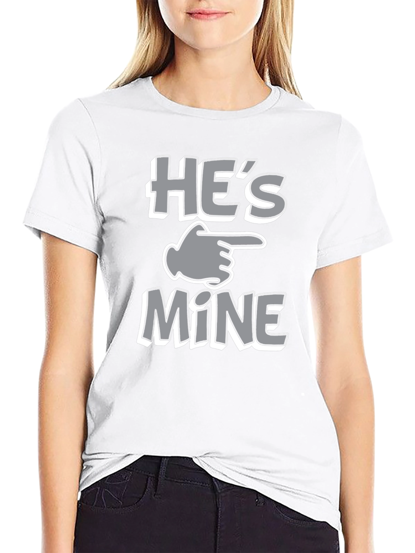 Hes Mine T-Shirt - Funny Couples Matching Tee