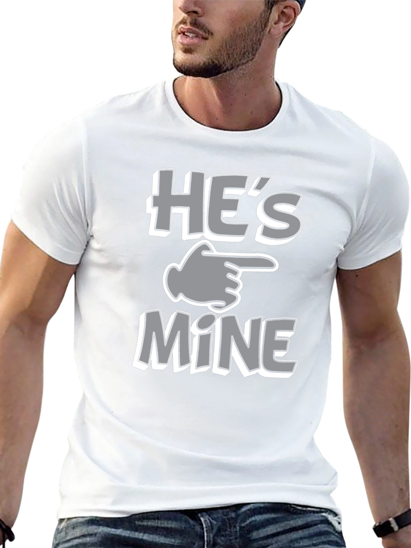 Hes Mine T-Shirt - Funny Couples Matching Tee