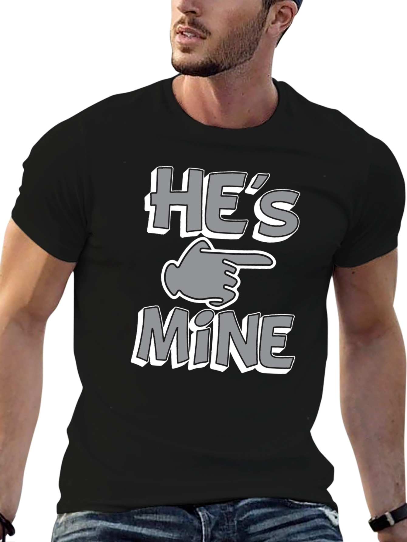 Hes Mine T-Shirt - Funny Couples Matching Tee