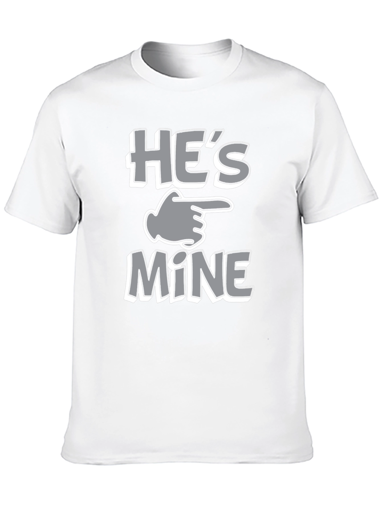 Hes Mine T-Shirt - Funny Couples Matching Tee