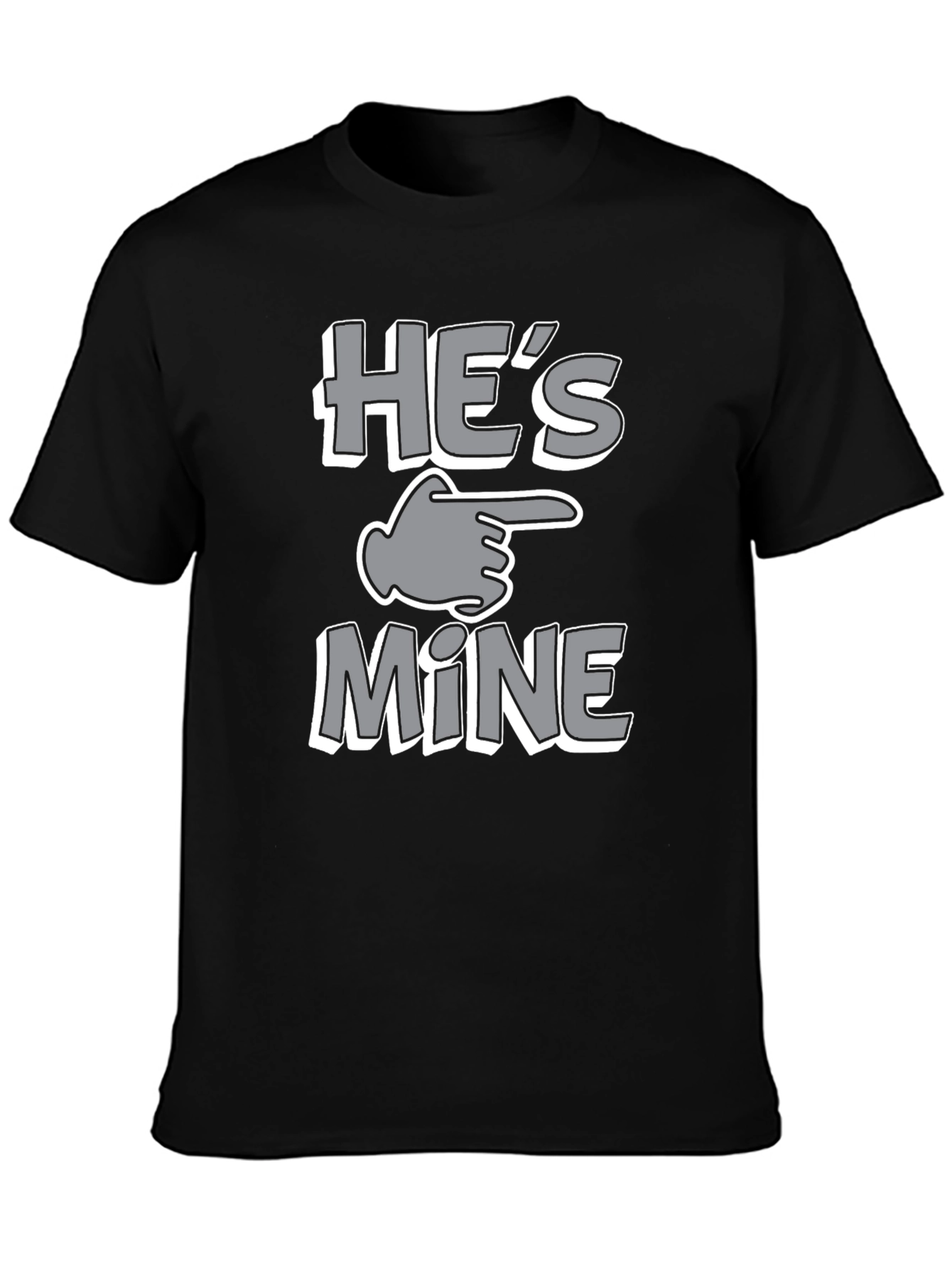 Hes Mine T-Shirt - Funny Couples Matching Tee