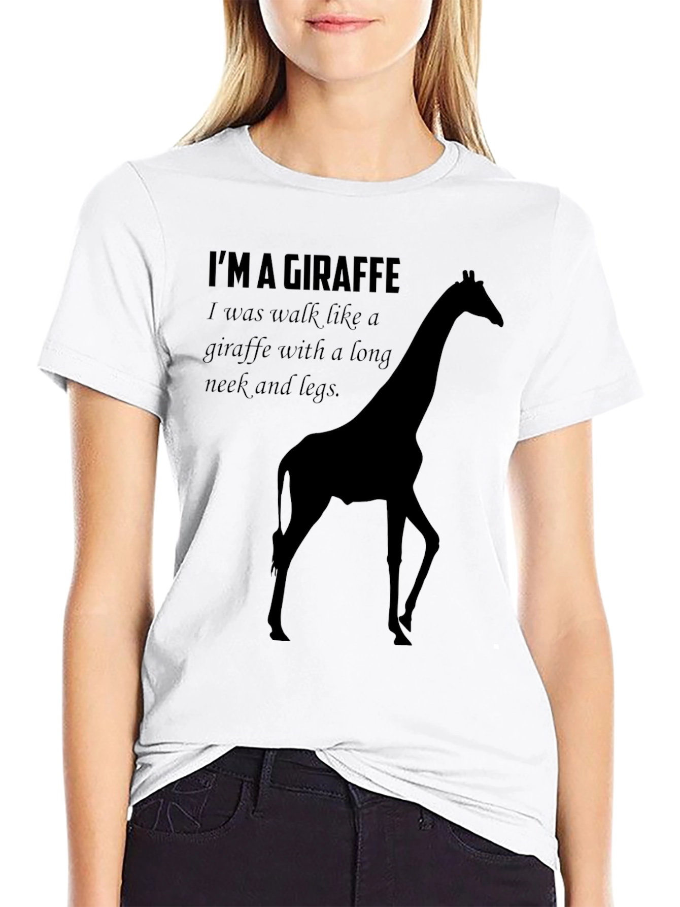 Im A Giraffe T-Shirt - Funny Novelty Tee
