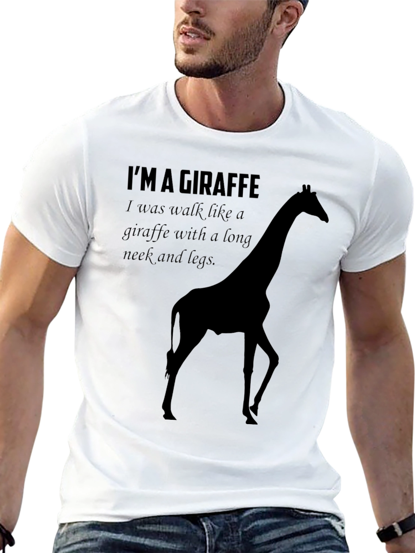 Im A Giraffe T-Shirt - Funny Novelty Tee
