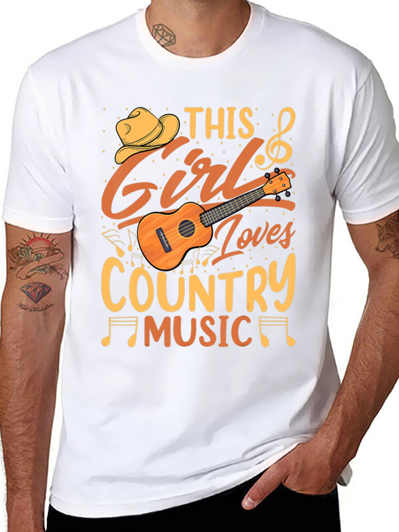 This Girl Loves Country Music Graphic Tee