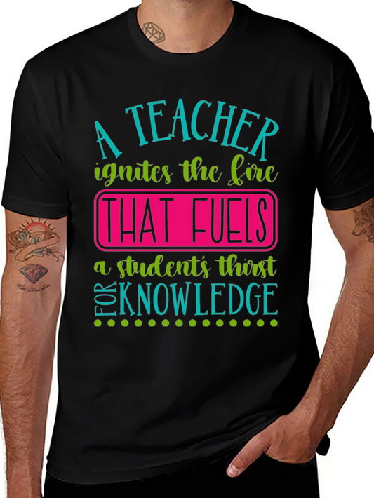 A Teacher Ignites the Fire Graphic T-Shirt
