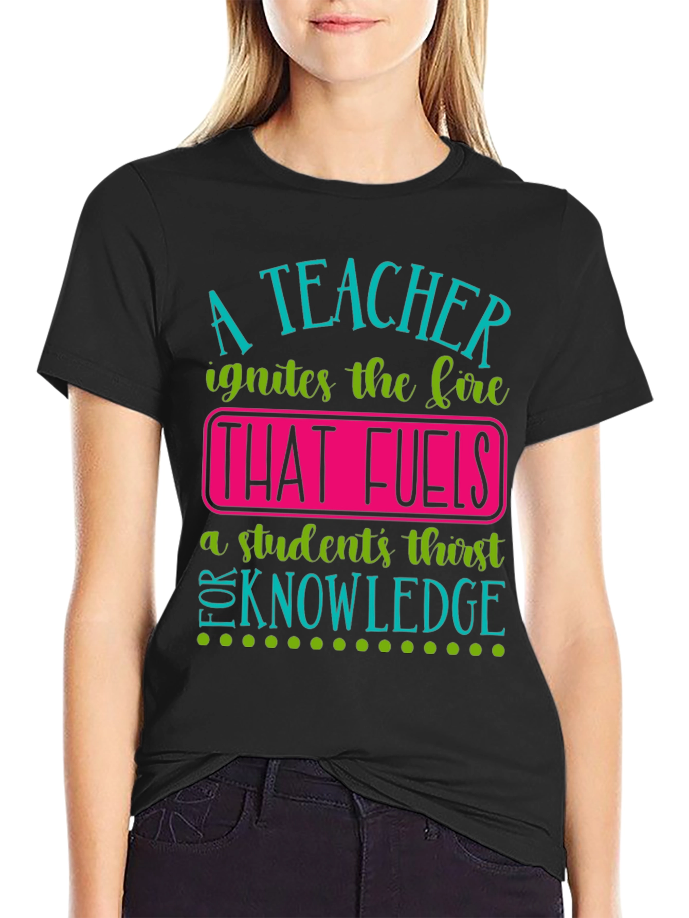A Teacher Ignites the Fire Graphic T-Shirt