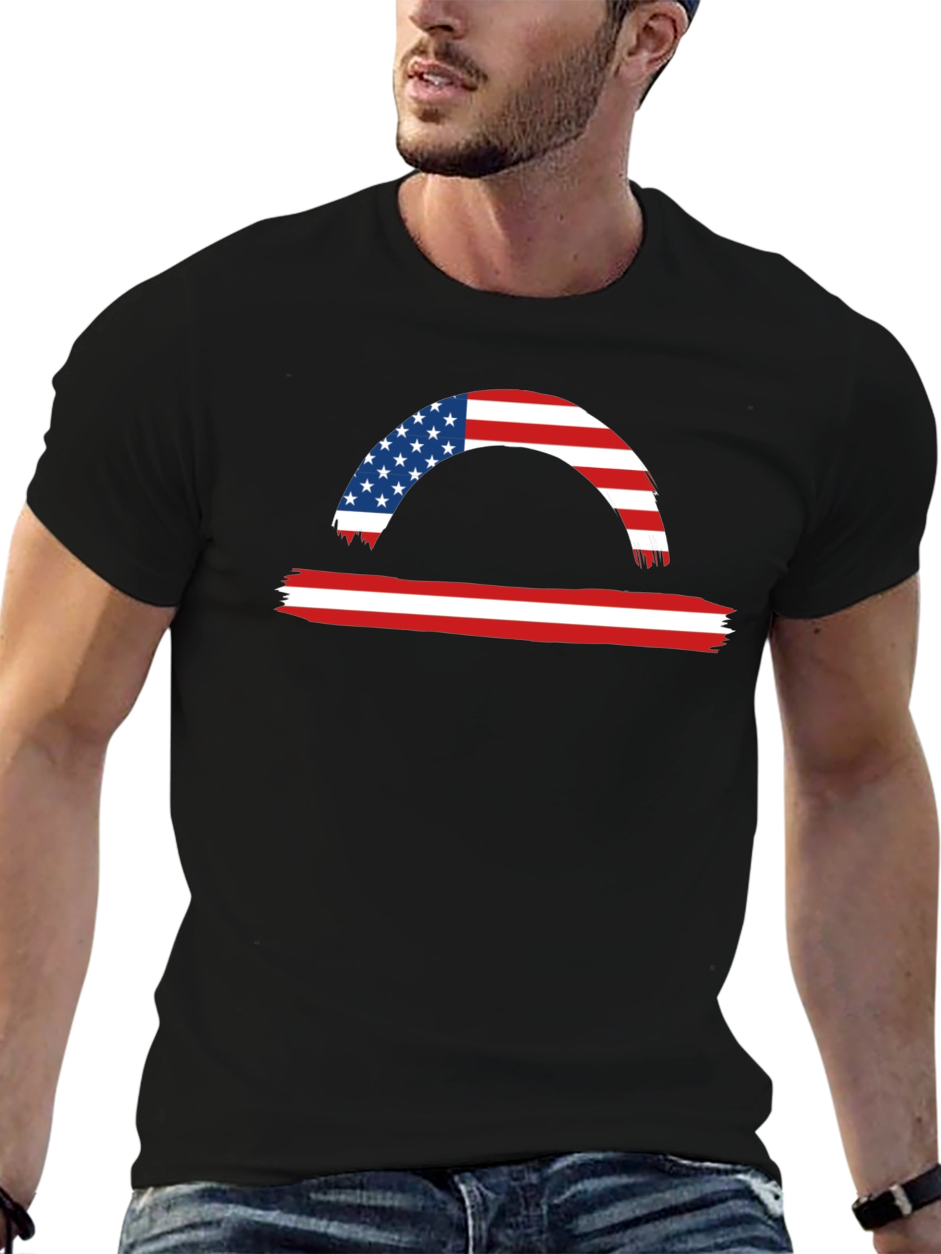 American Flag Libra Graphic Tee