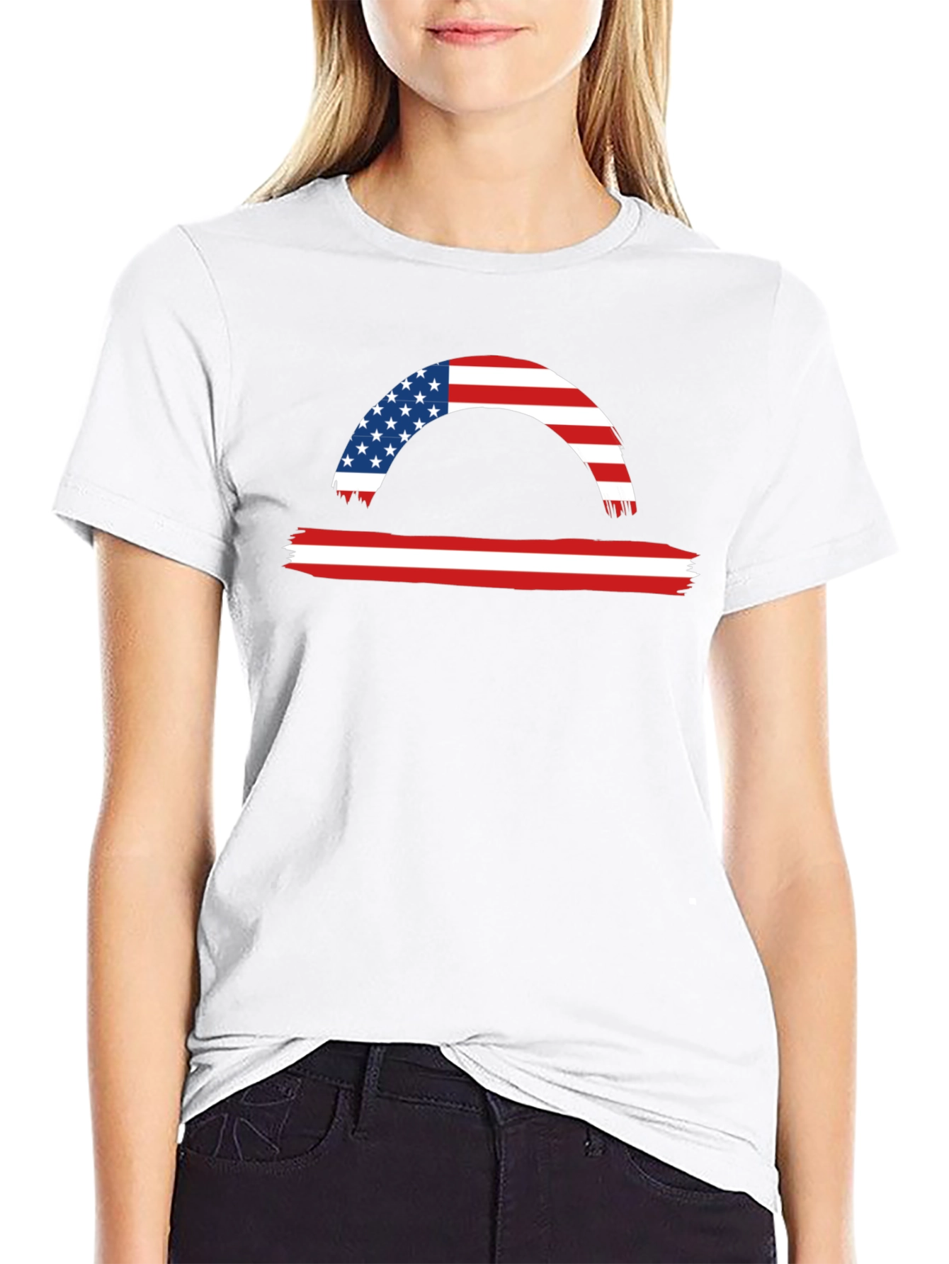 American Flag Libra Graphic Tee