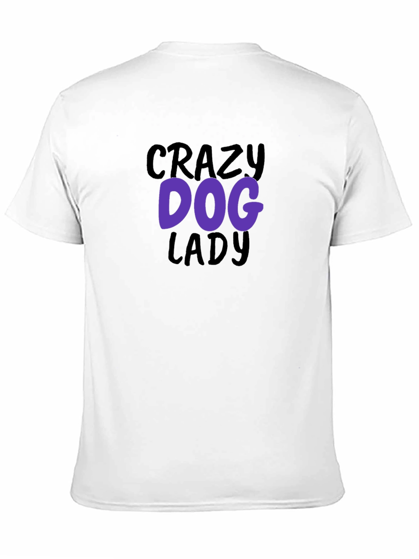 Crazy Dog Lady Graphic T-Shirt - Black