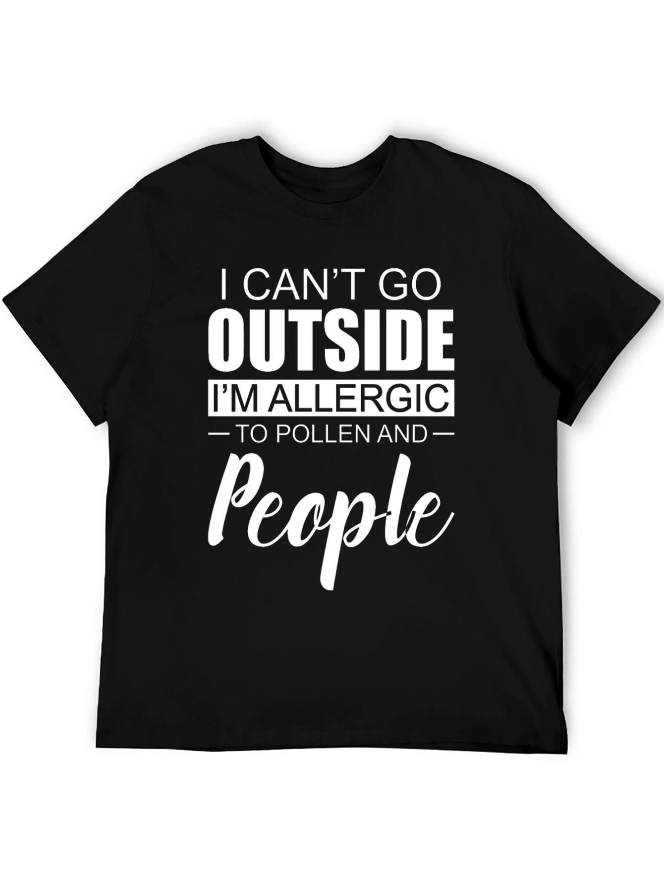Allergic to People Graphic T-Shirt