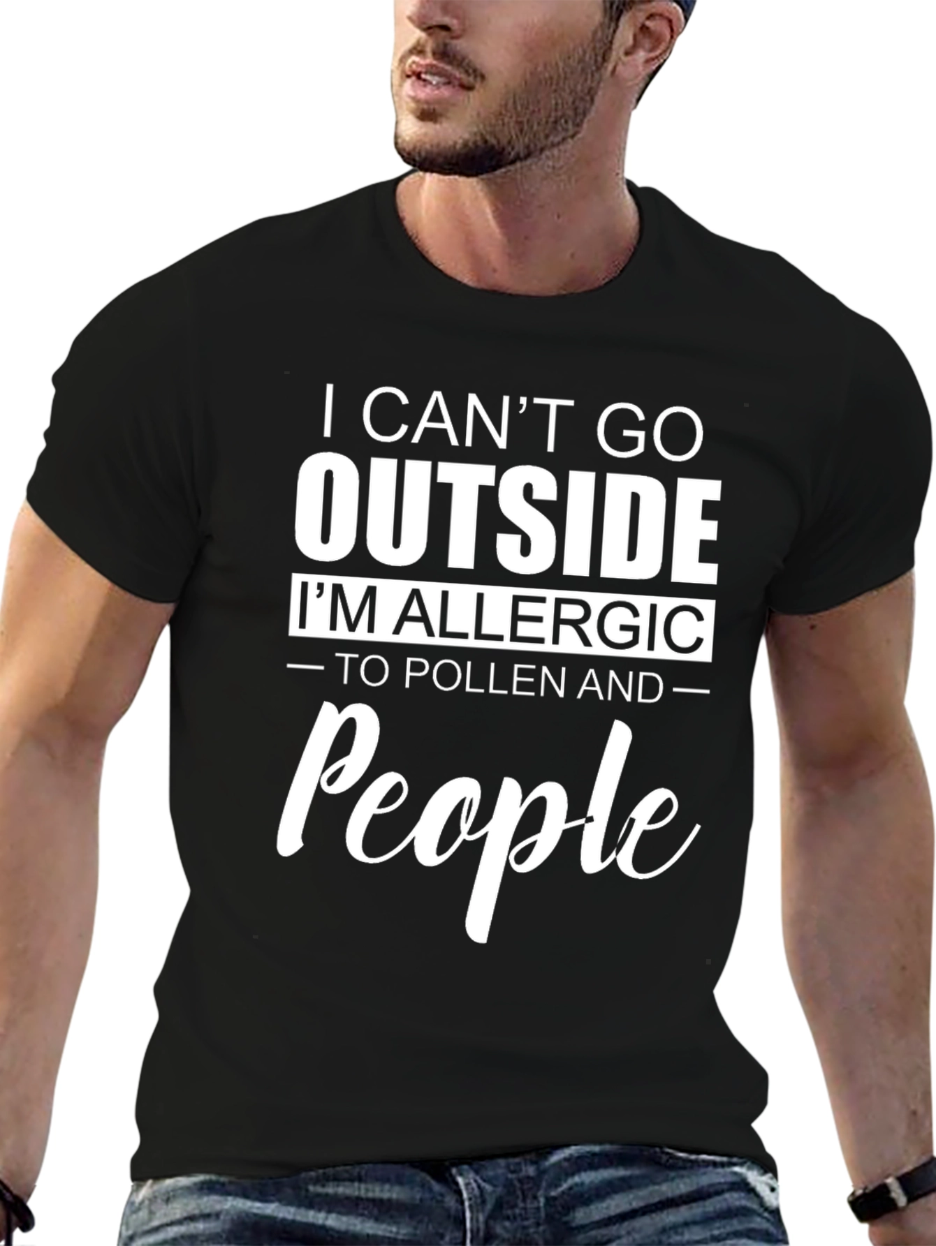 Allergic to People Graphic T-Shirt
