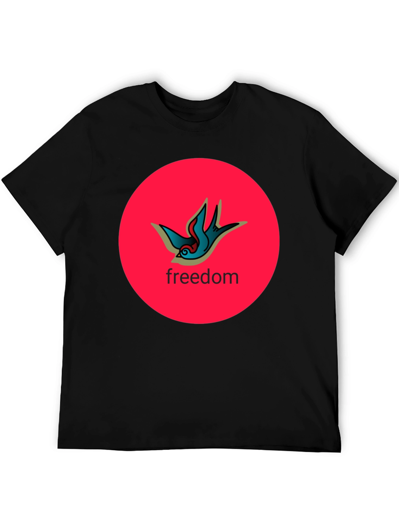 Freedom Bird Graphic Tee - Black