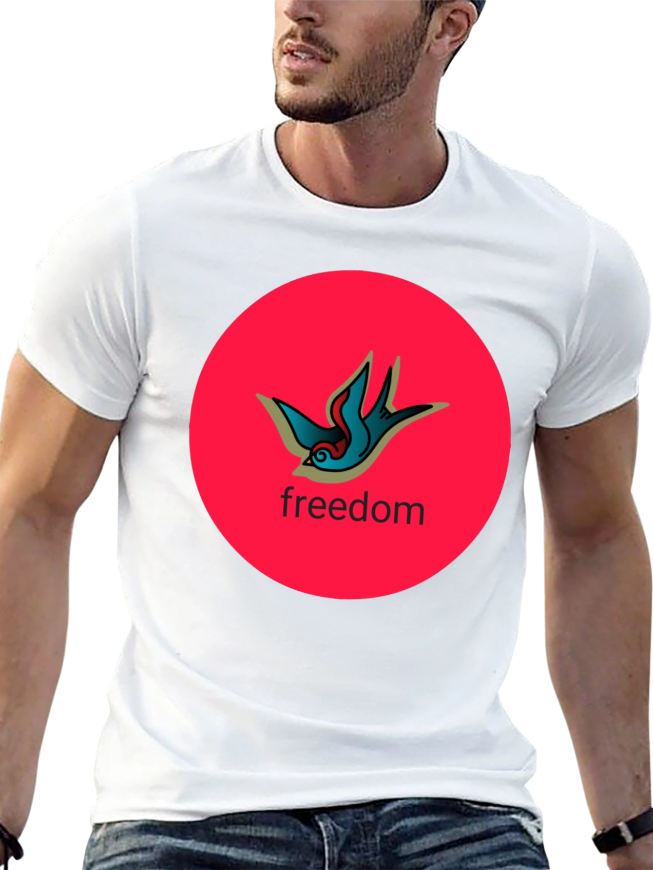 Freedom Bird Graphic Tee - Black