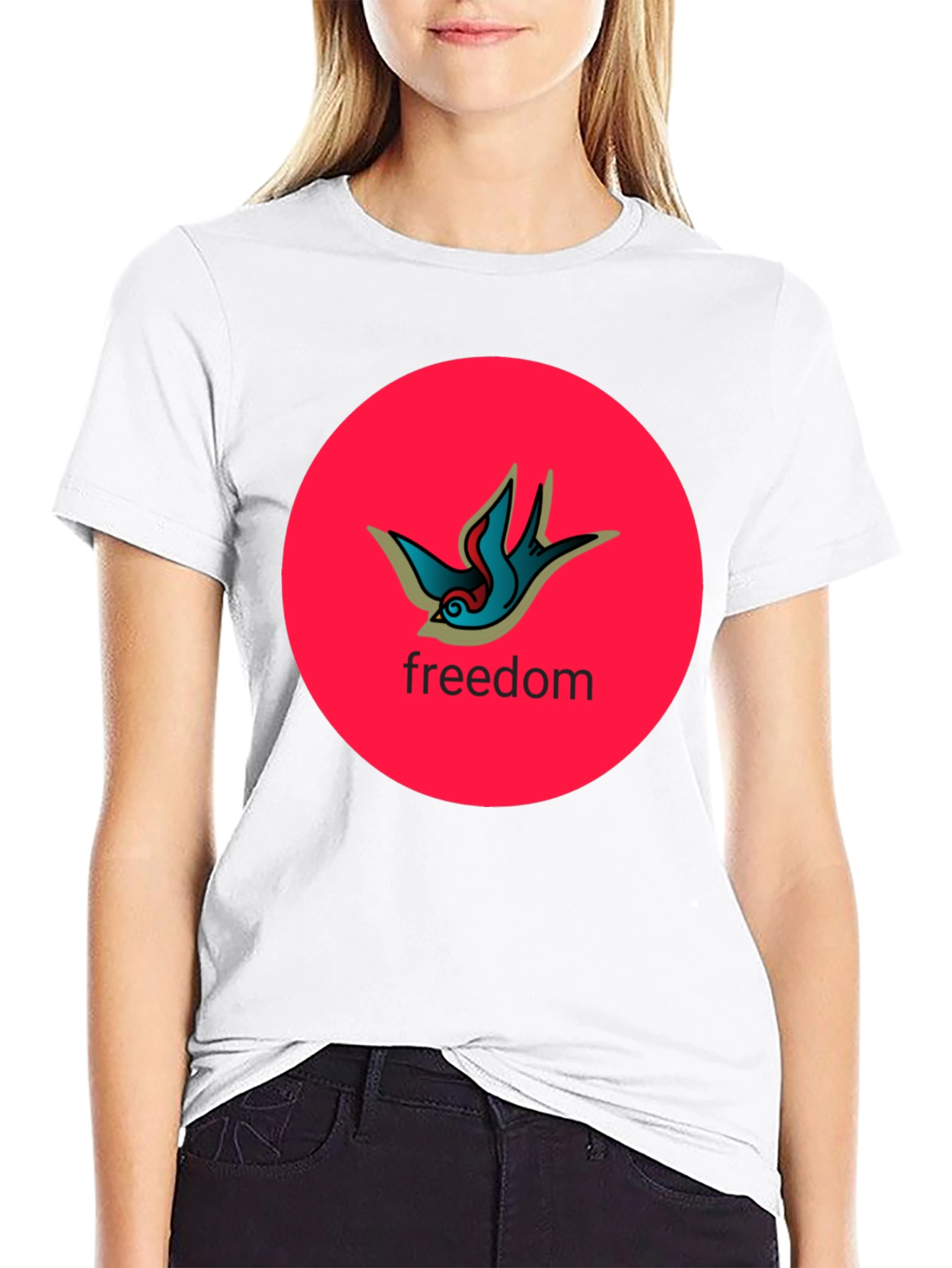 Freedom Bird Graphic Tee - Black