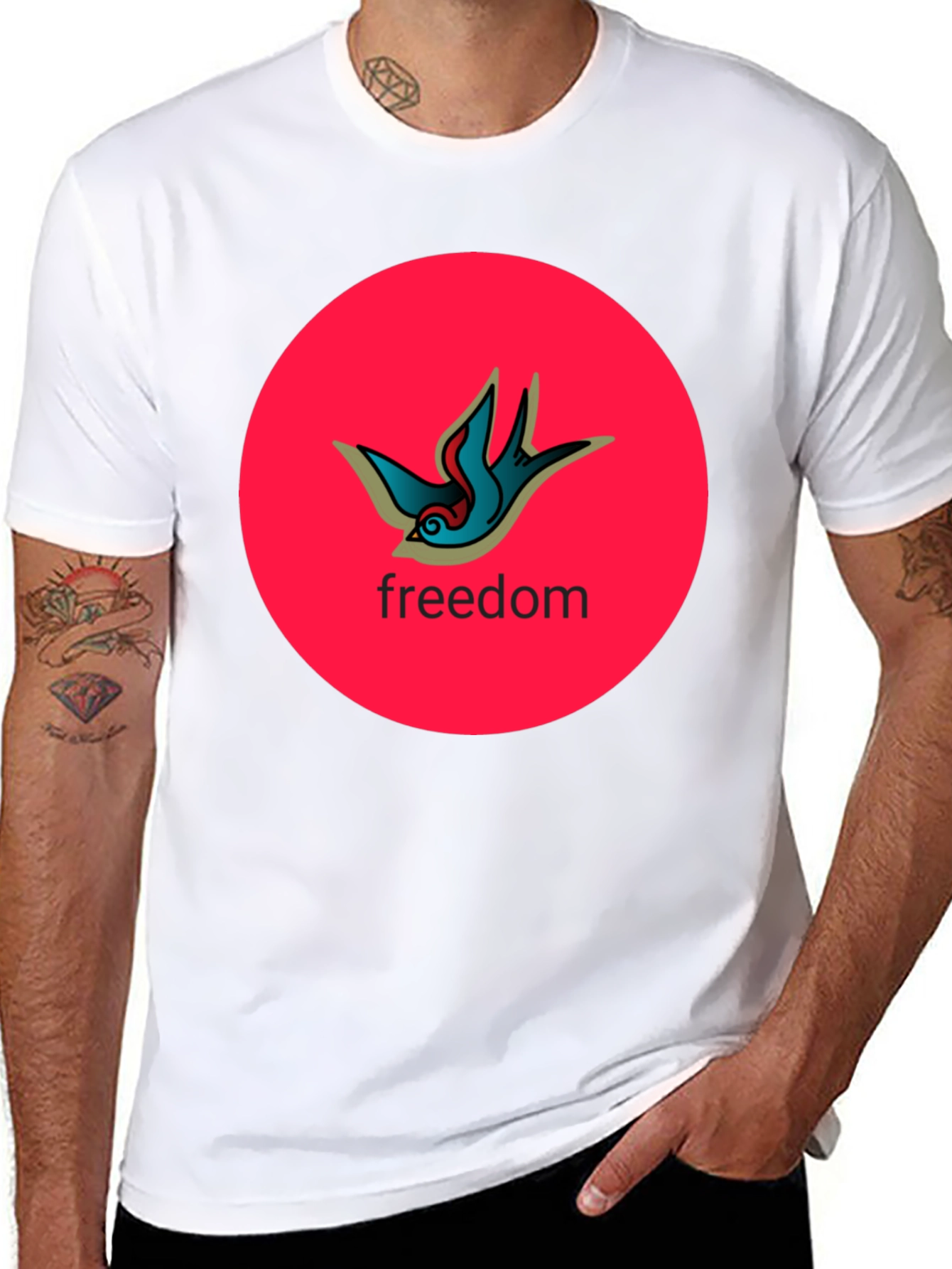 Freedom Bird Graphic Tee - Black
