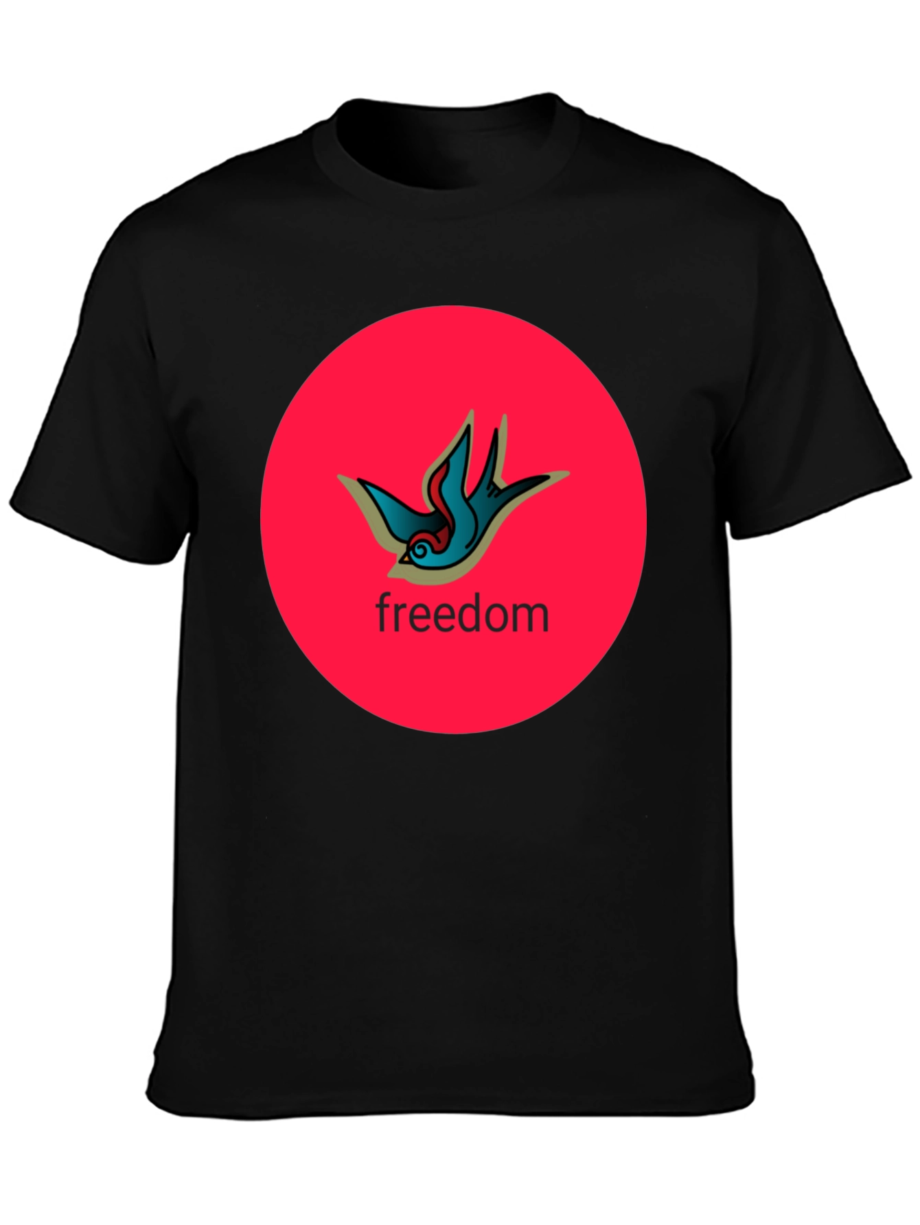 Freedom Bird Graphic Tee - Black