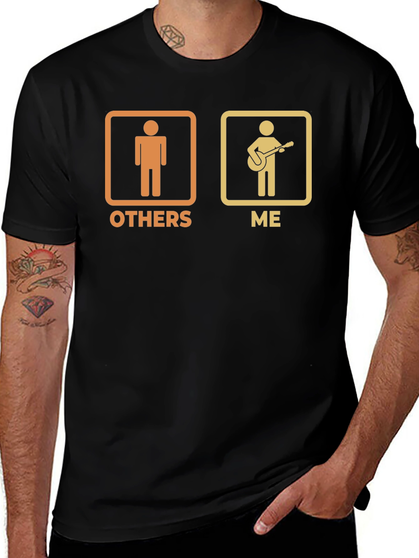 Guitarist Humor Graphic Tee - Others vs. Me
