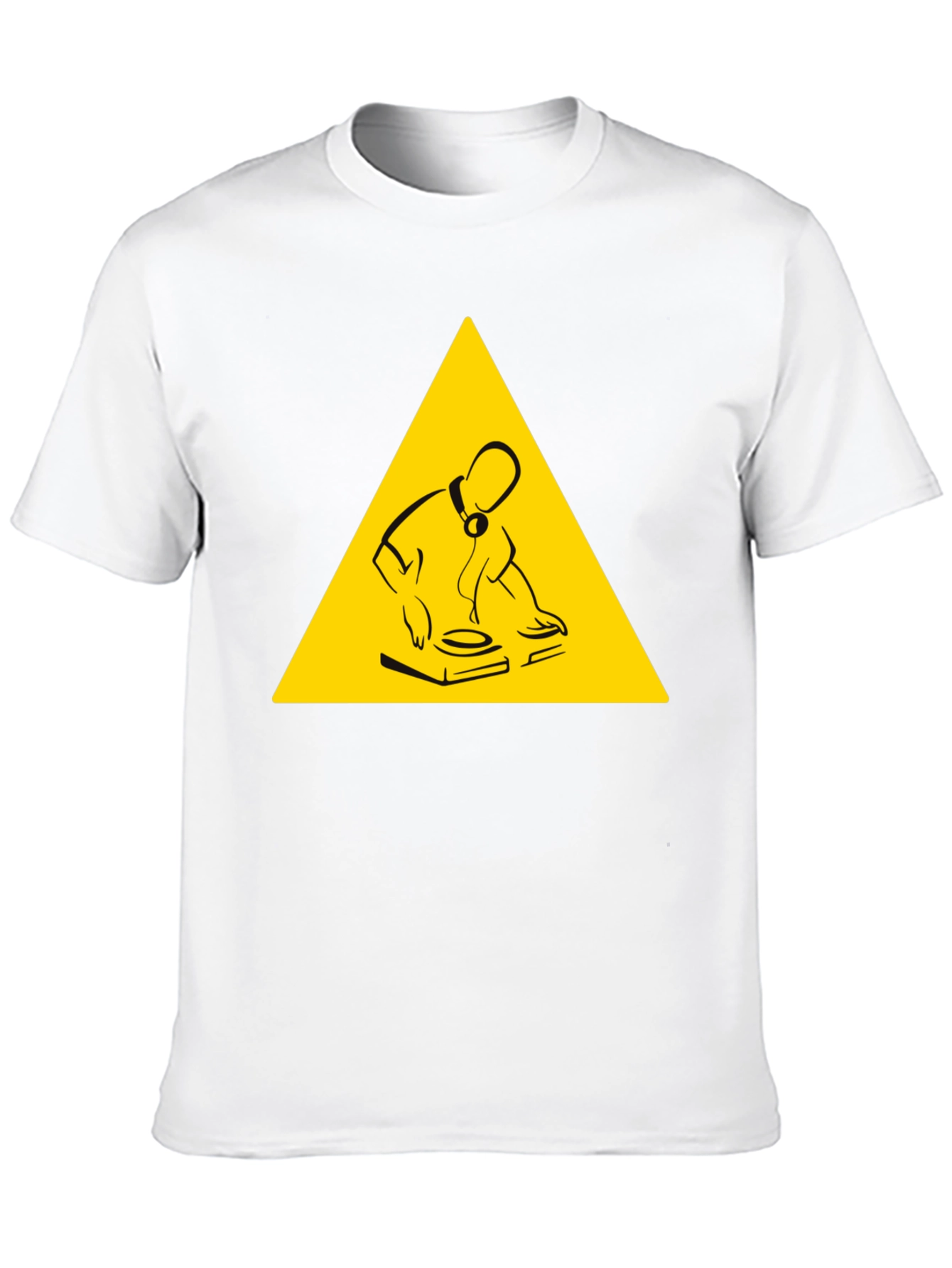 DJ Turntable Graphic Tee - Black