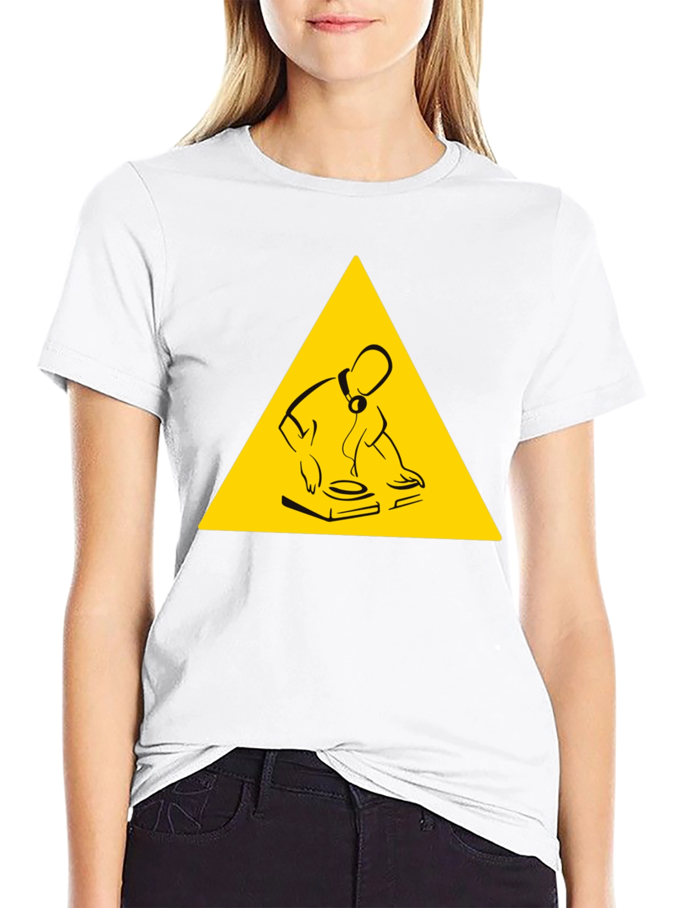 DJ Turntable Graphic Tee - Black