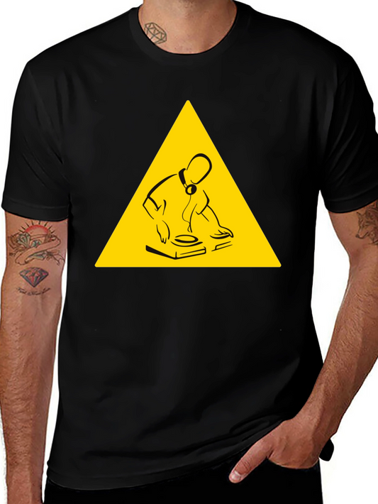 DJ Turntable Graphic Tee - Black
