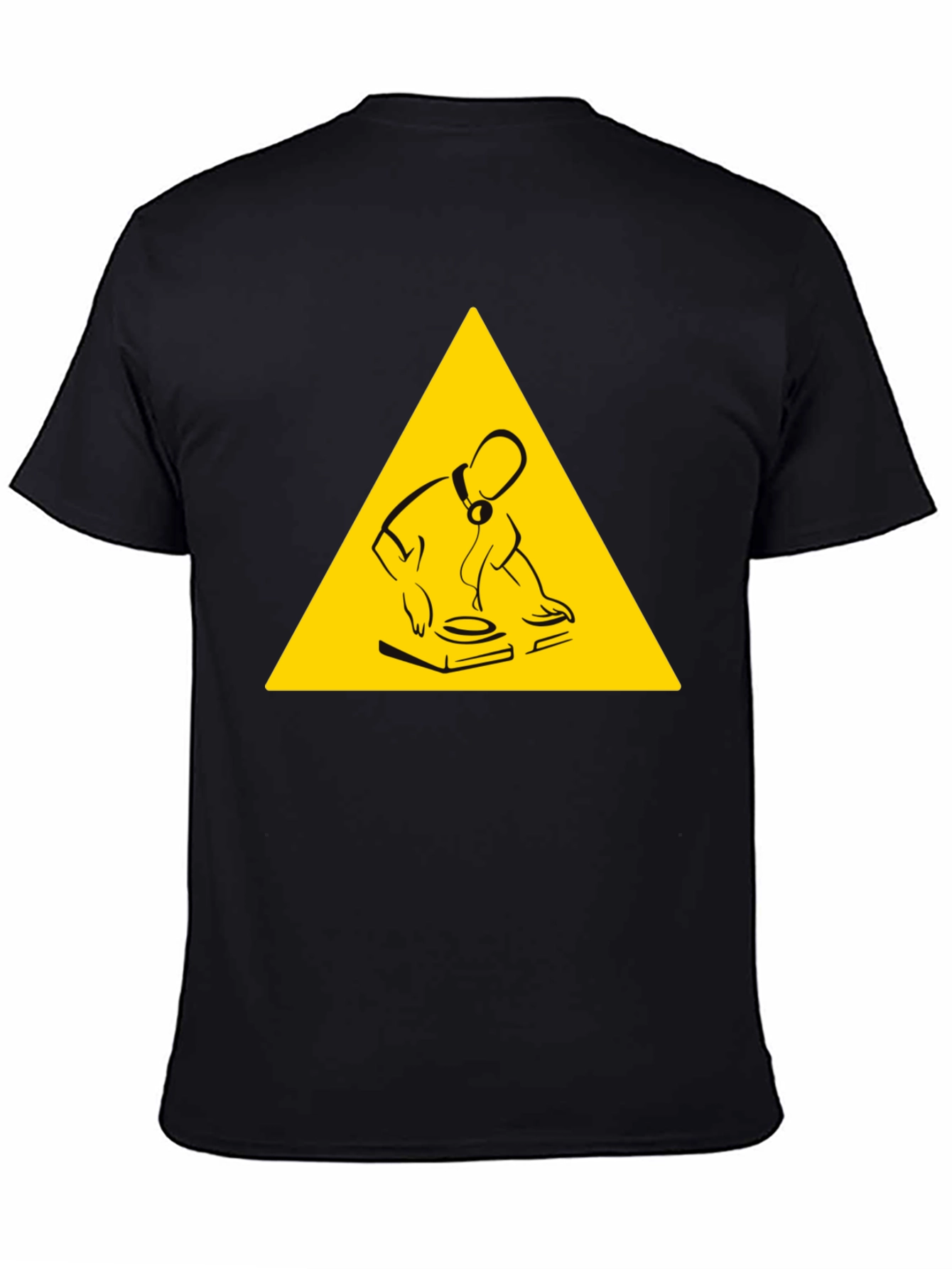 DJ Turntable Graphic Tee - Black