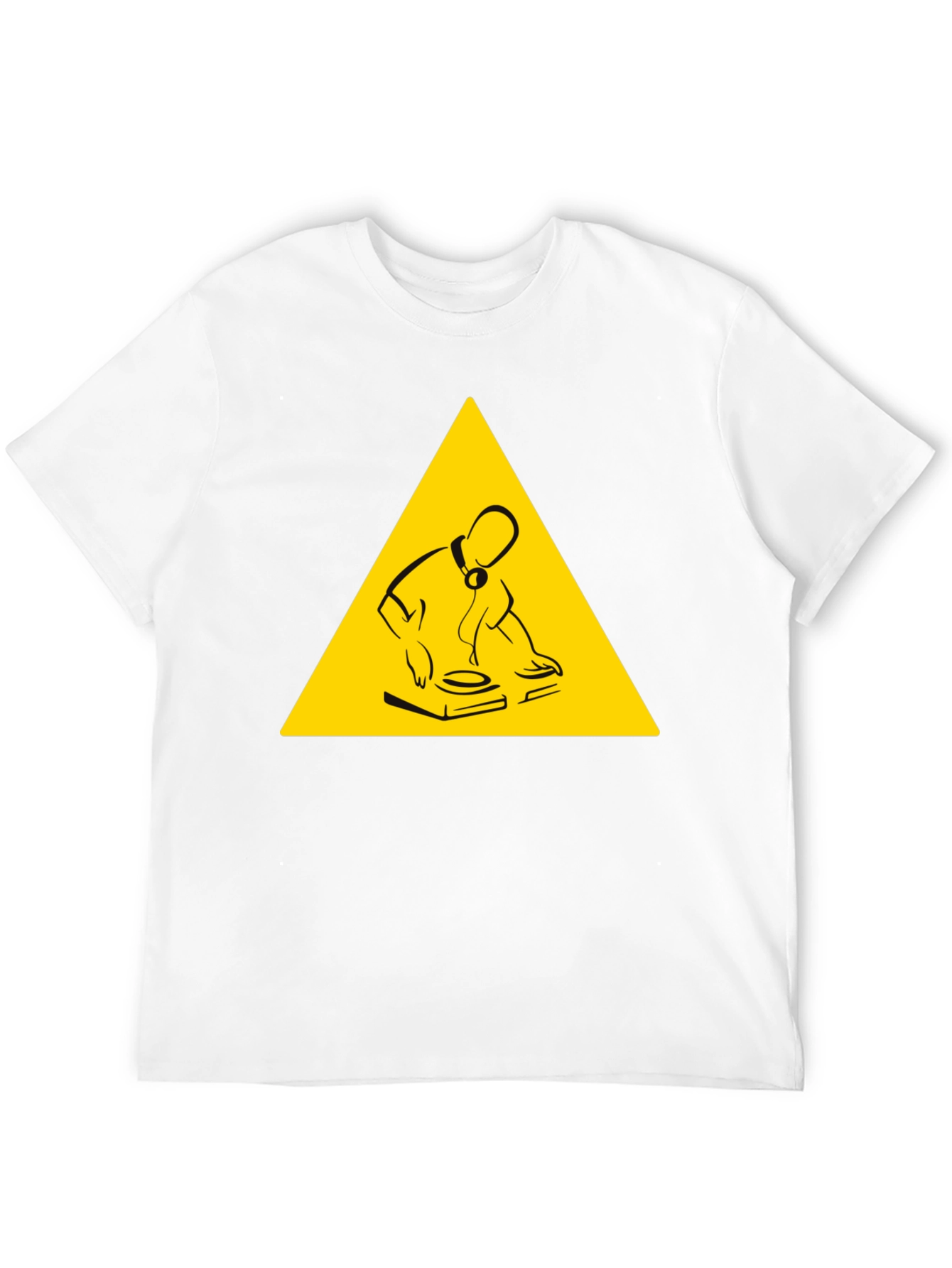 DJ Turntable Graphic Tee - Black