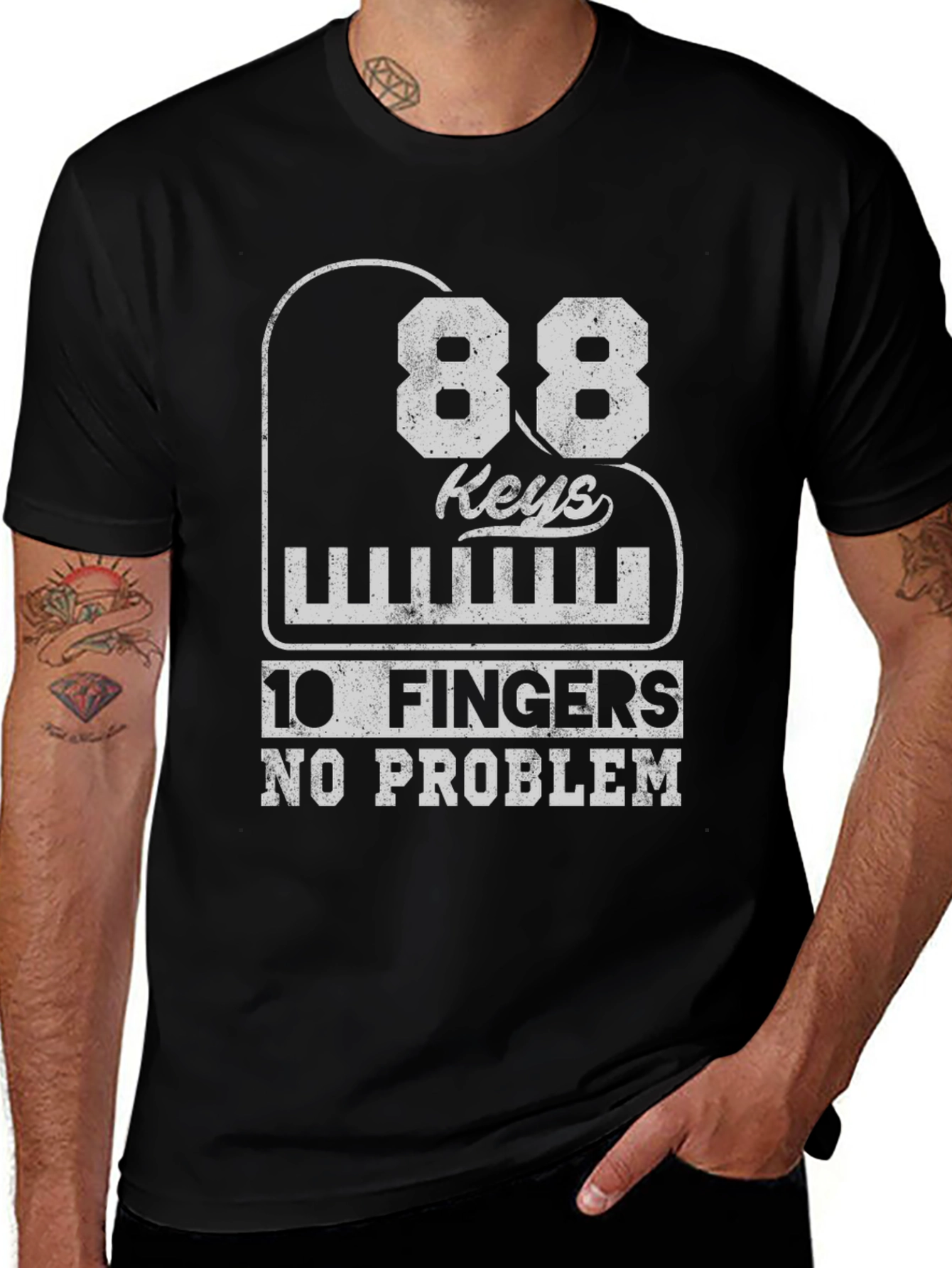88 Keys 10 Fingers No Problem T-Shirt