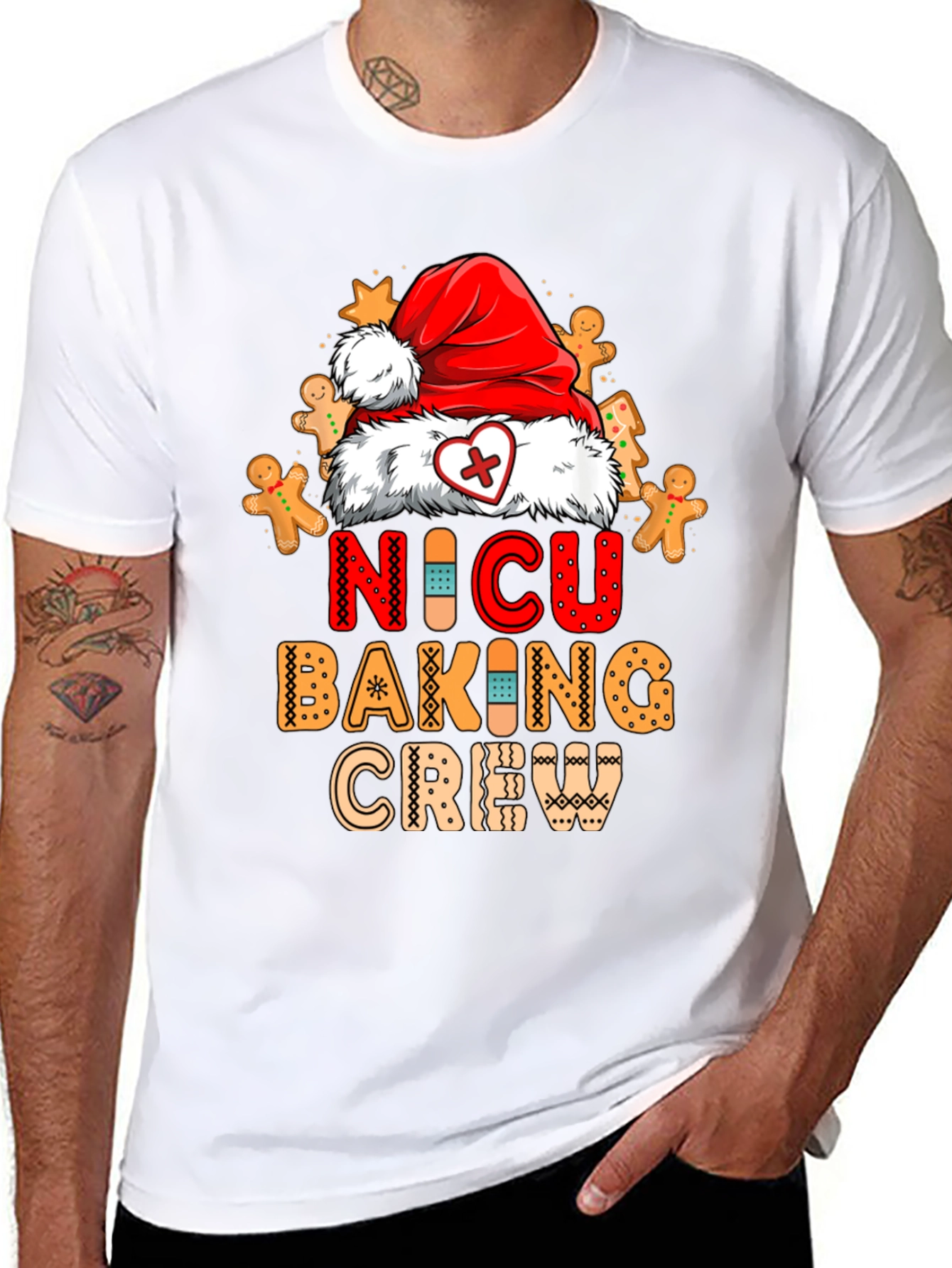 NICU Baking Crew Christmas Graphic T-Shirt