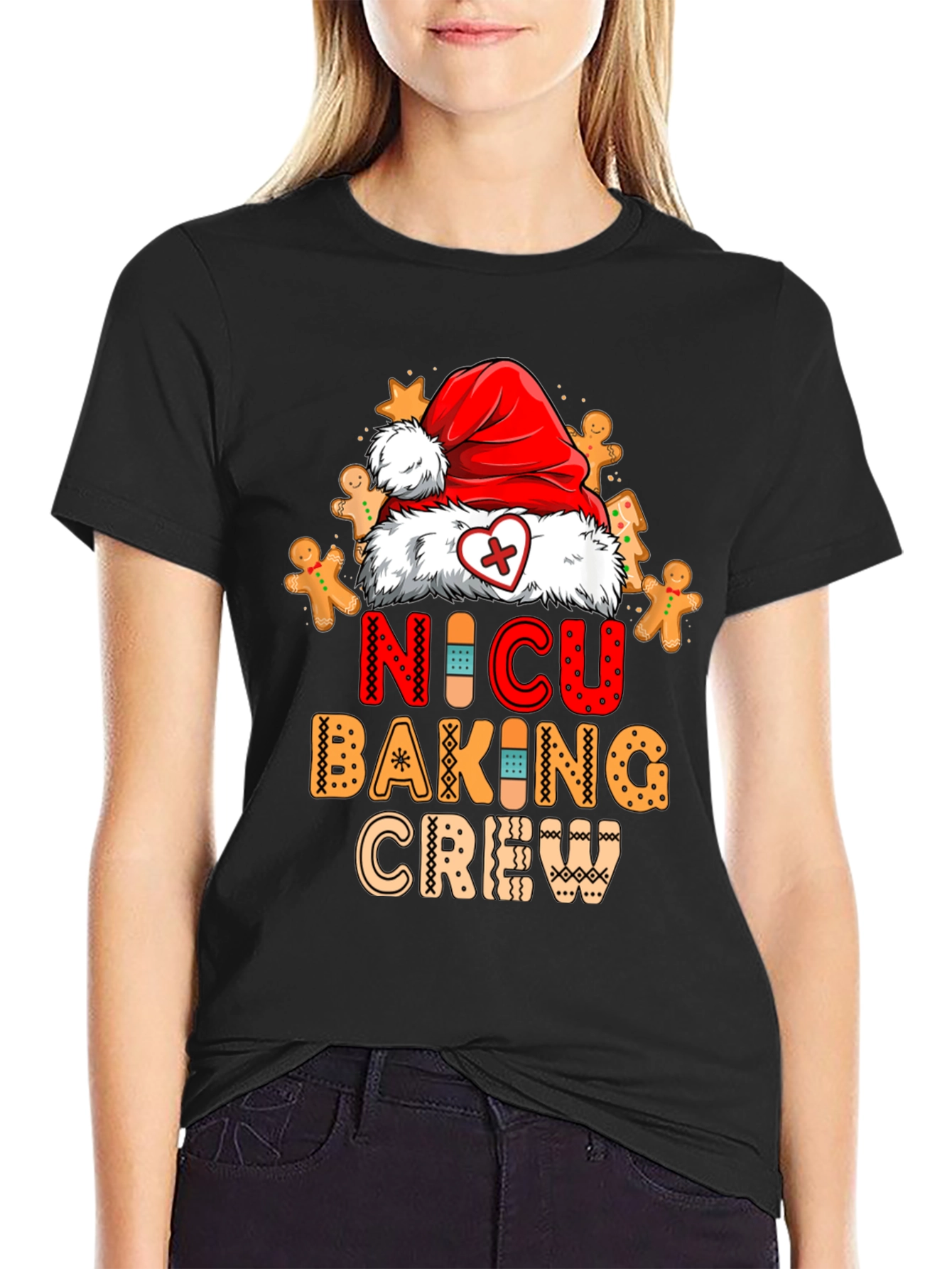 NICU Baking Crew Christmas Graphic T-Shirt
