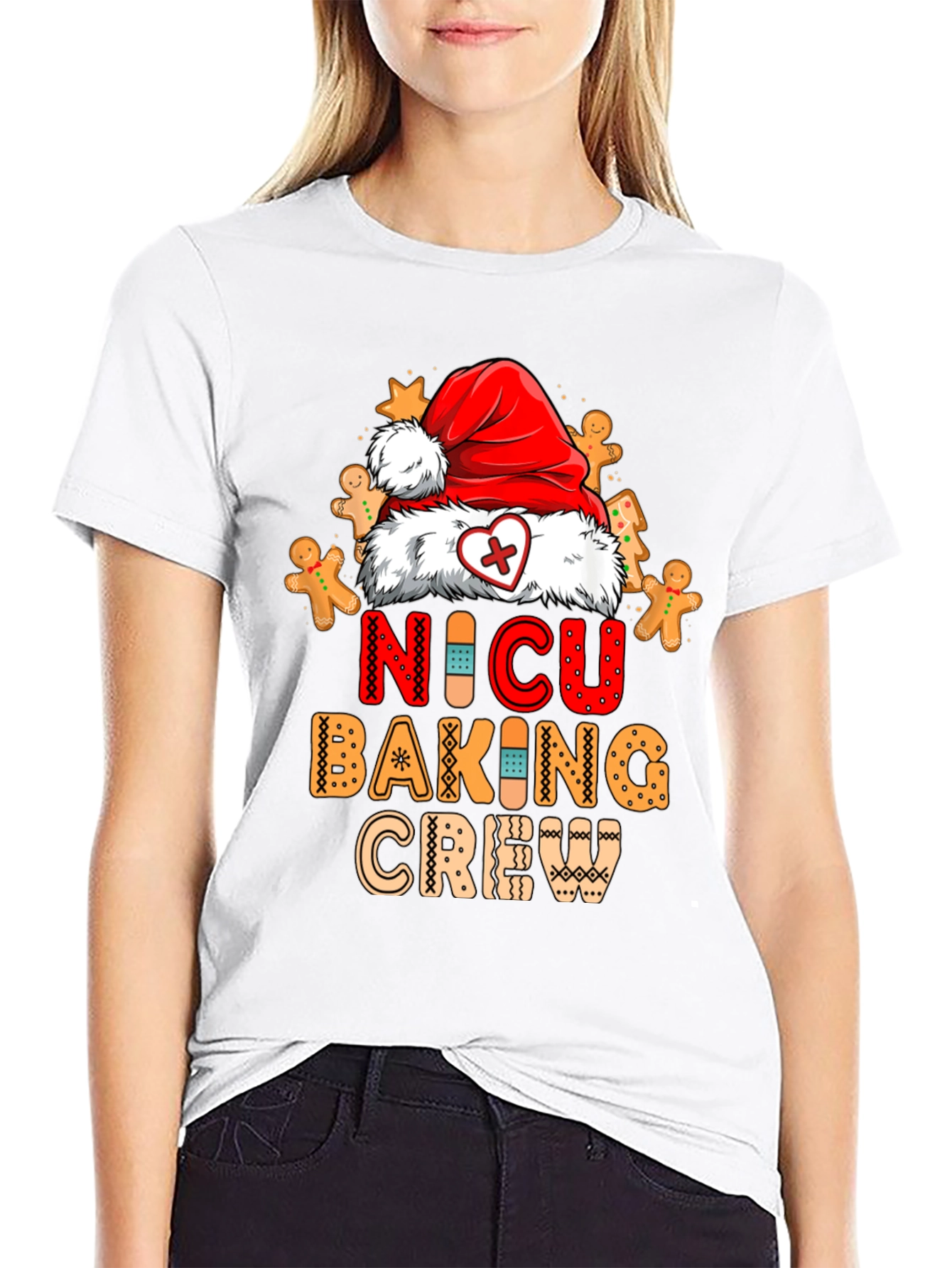 NICU Baking Crew Christmas Graphic T-Shirt