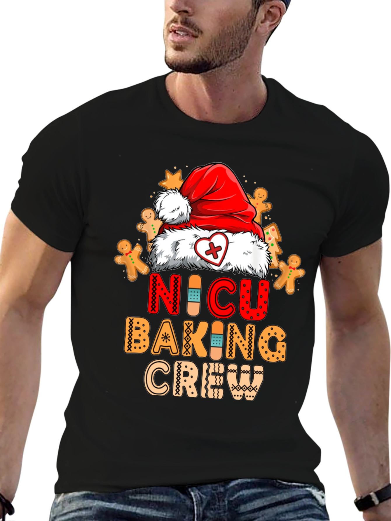 NICU Baking Crew Christmas Graphic T-Shirt