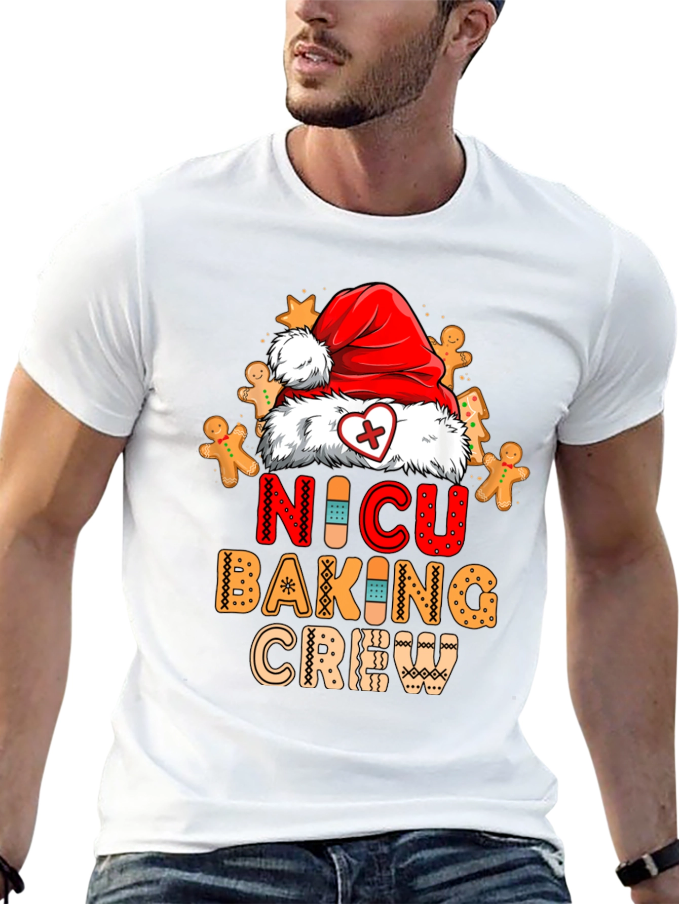 NICU Baking Crew Christmas Graphic T-Shirt
